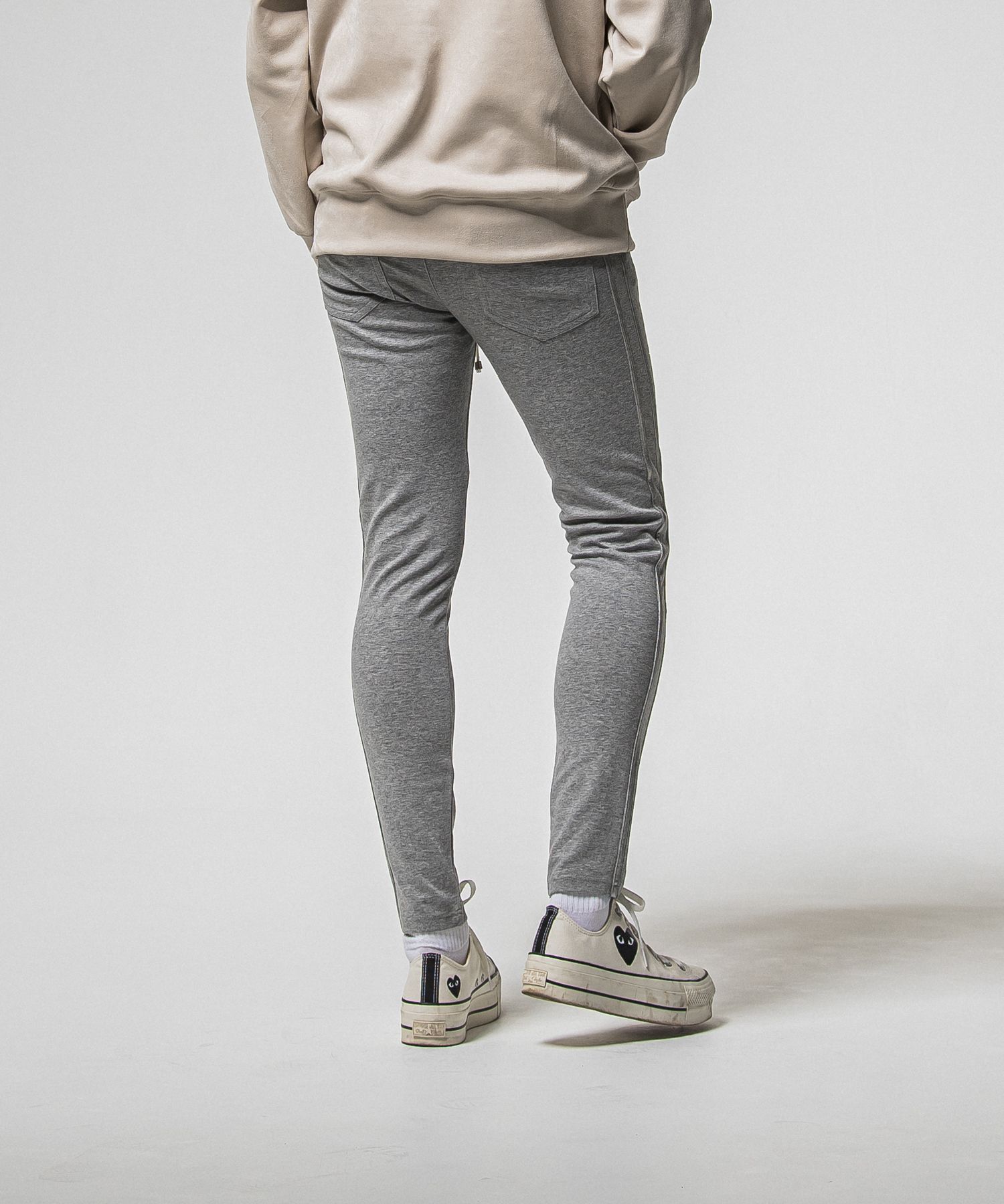 BLIND LINE PT / BASIC-ST-008 / ラインパンツ / グレー×シルバー (1月上旬入荷予定)