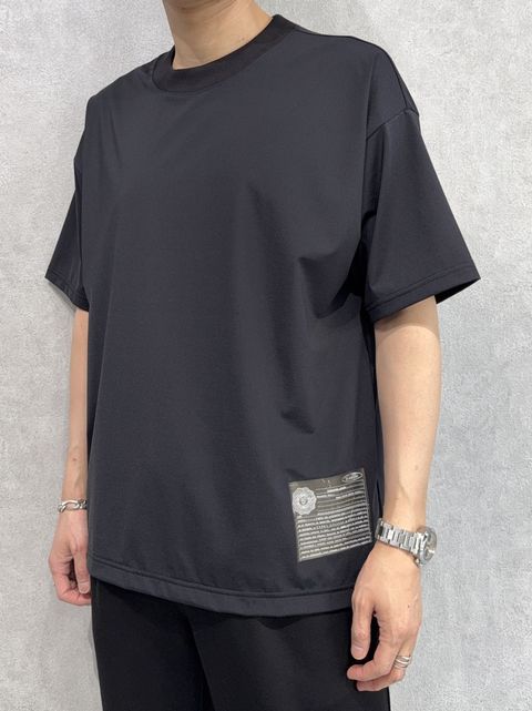 WILL OVER NYLON T / DP1-T-002 / ウィルプリントナイロンビッグTシャツ / ブラック