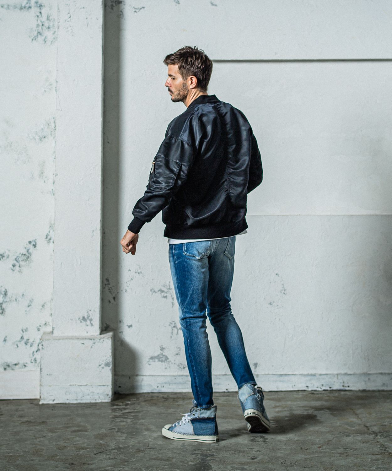 MICK DENIM JERSEY / RC35-ST-020 / デニムジャージテーパードパンツ / インディゴユーズド