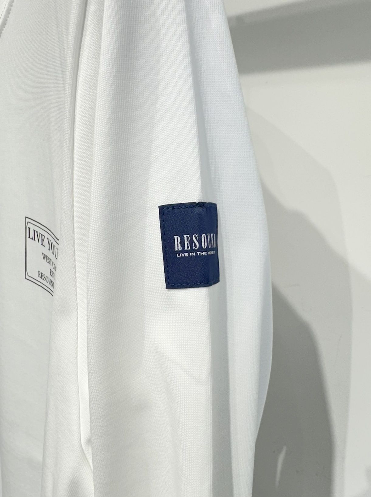 CREW LONG SLEEVE TEE / RC33-T-002 / バックプリント長袖Tシャツ / ホワイト