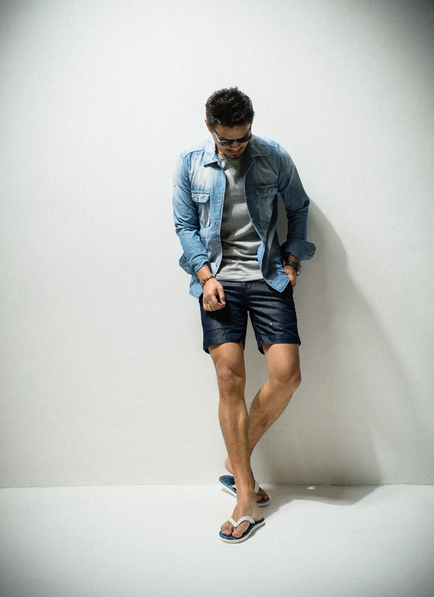 COOLMAX DENIM SHORTS / RC8-HP-014 / クールマックスデニムショーツ / インディゴA