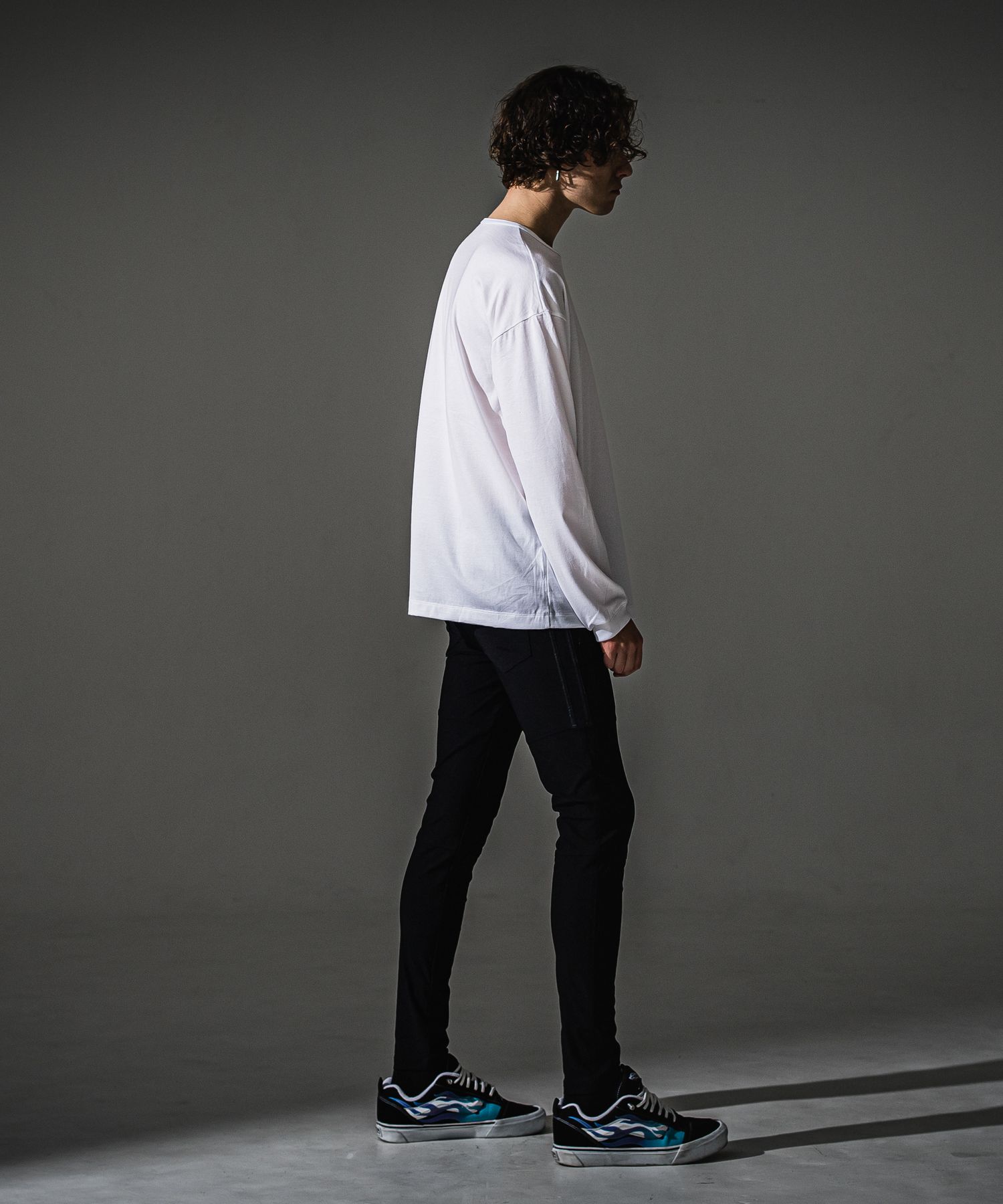 RC OVER LONGSLEEVE TEE / RC41-T-001 / オーバーサイズ長袖RCロゴワッペンTシャツ / ホワイト (7月中旬入荷予定)