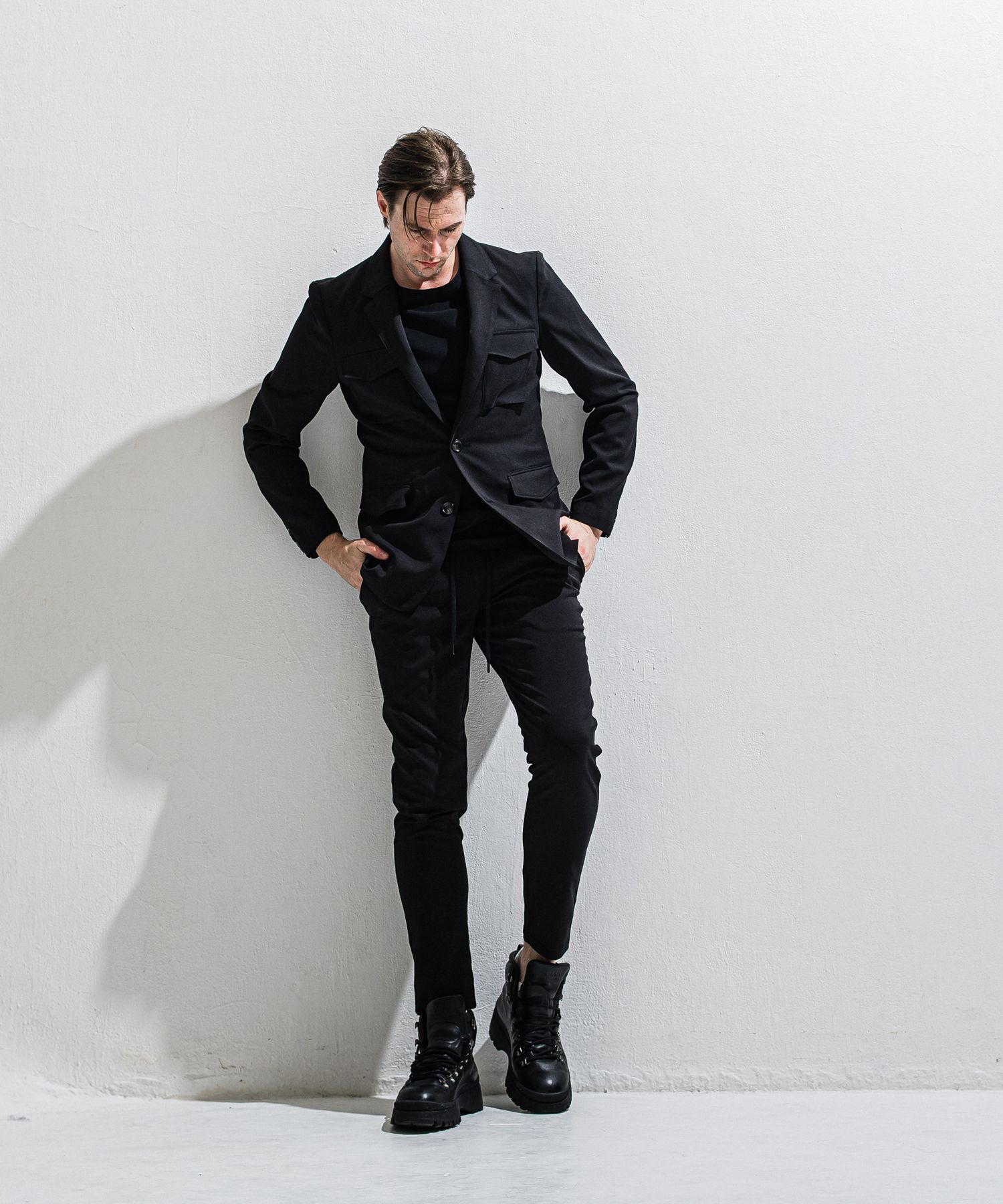 PS-65 JACKET / DP1-JK-002 / ミリタリーテーラードジャケット / ブラック (2月中旬入荷予定)