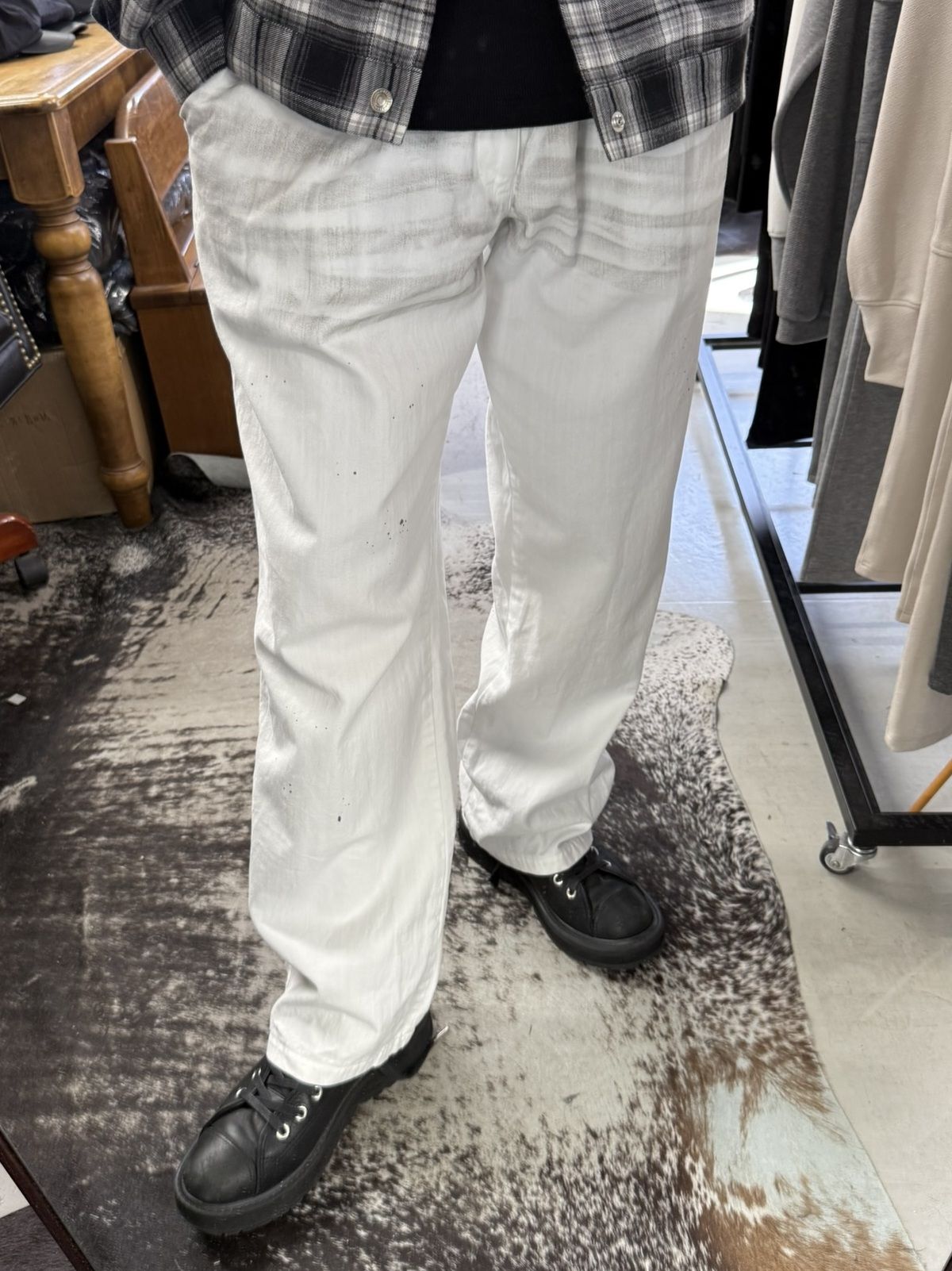 WK PT / RC41-ST-042 / ワンタックワークデニムパンツ / ホワイトユーズド (8月中旬入荷予定)