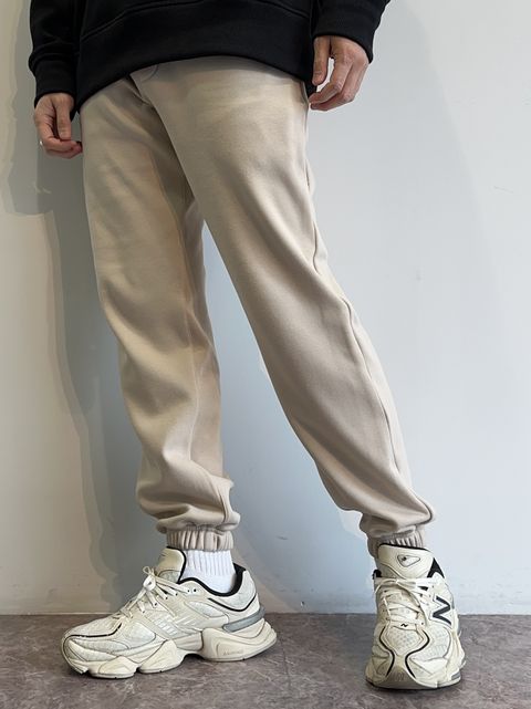 MIKE HEAT PANTS / RC30-ST-028H / 裏起毛ルーズ裾ゴムパンツ / グレージュ