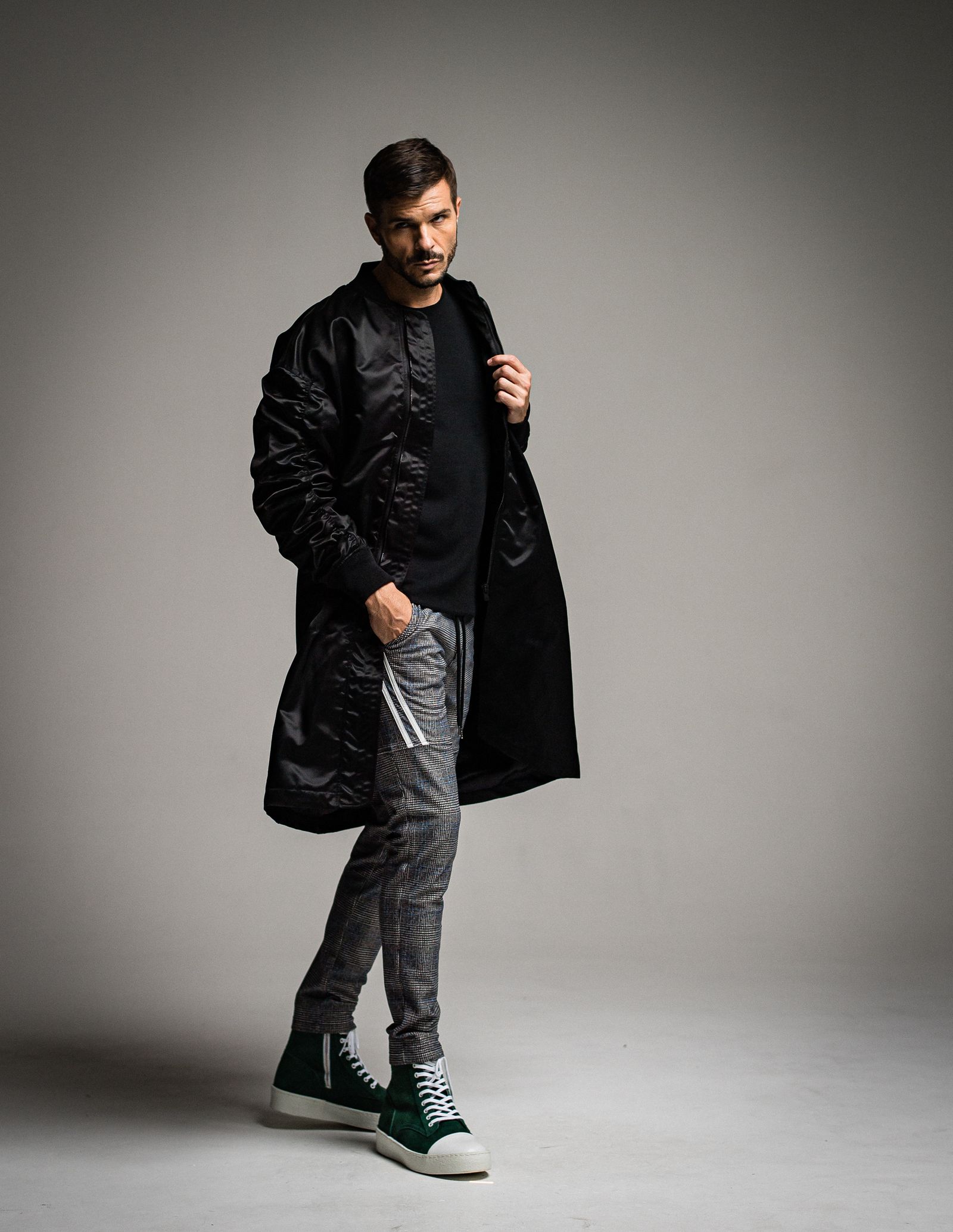 TYLER HEAT LINE PANTS / RC26-ST-026H / 裏起毛イージーラインパンツ / グレンチェックブルー