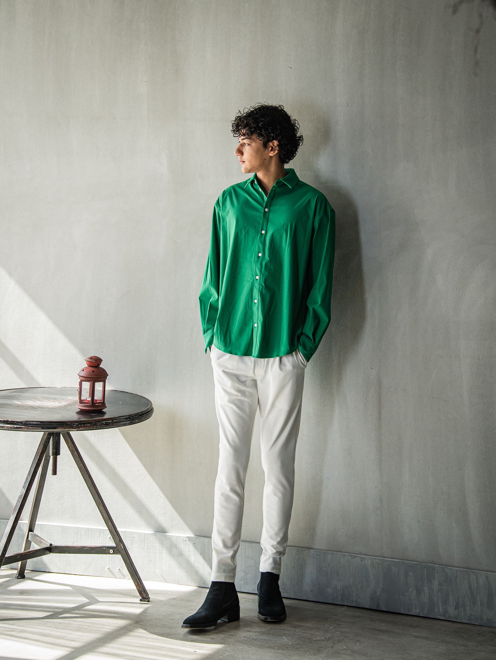 CHRIS EASY TUCK PANTS / RC31-ST-016T / シアサッカーイージータックパンツ / ホワイト