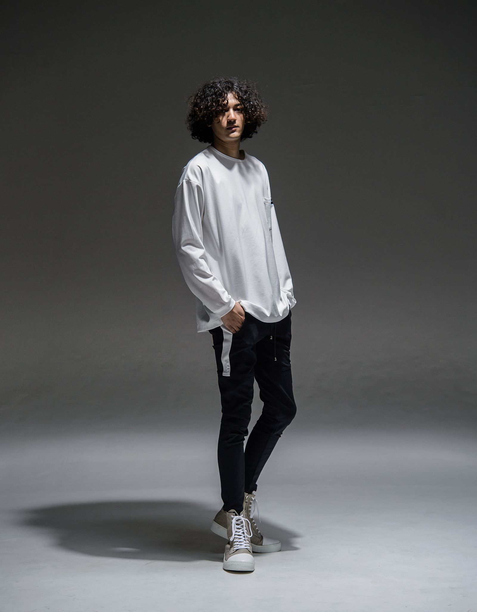 DOUBLE LOOSE POCKET LONG TEE / RC21-T-003 / ロングスリーブTシャツ