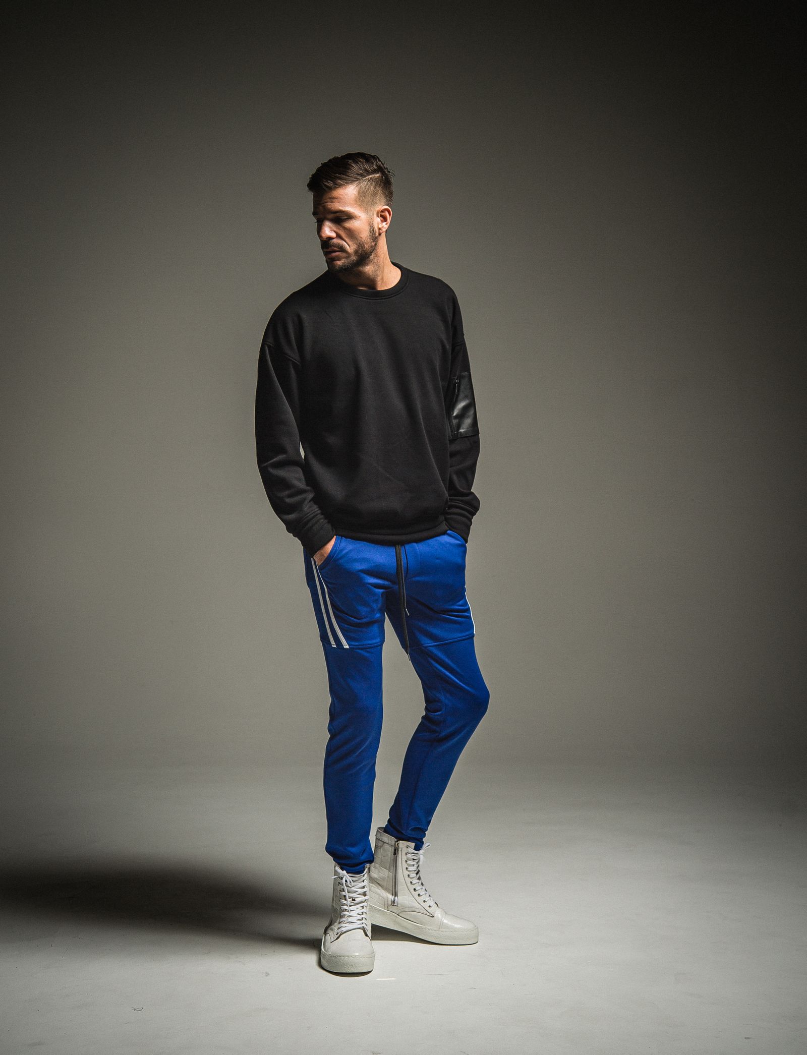 VELOURS FLEECE DROP TRAINER / RC22-C-004 / フリーストレーナー