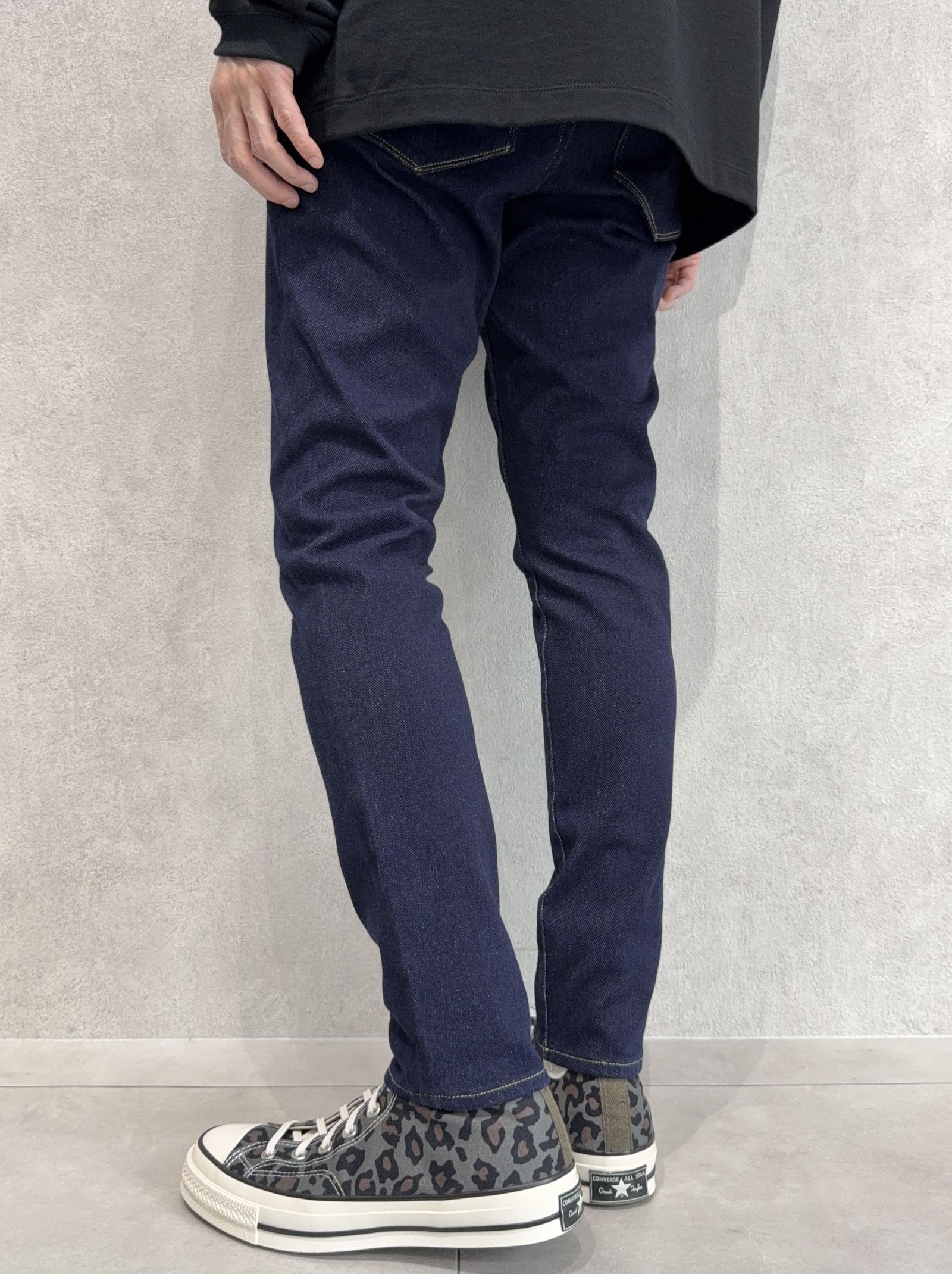 MICK DENIM JERSEY / BASIC-ST-020 / デニムジャージテーパードパンツ / インディゴワンウォッシュ