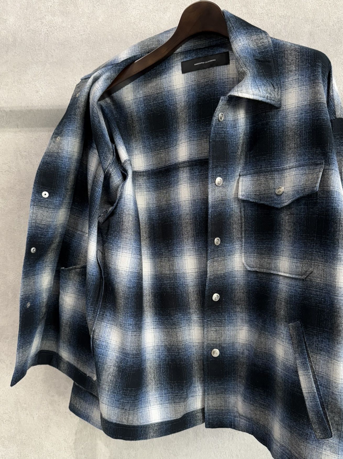 FLANNEL CHECK JK / RC38-JK-007 / フランネルチェックCPOジャケット / ブルー