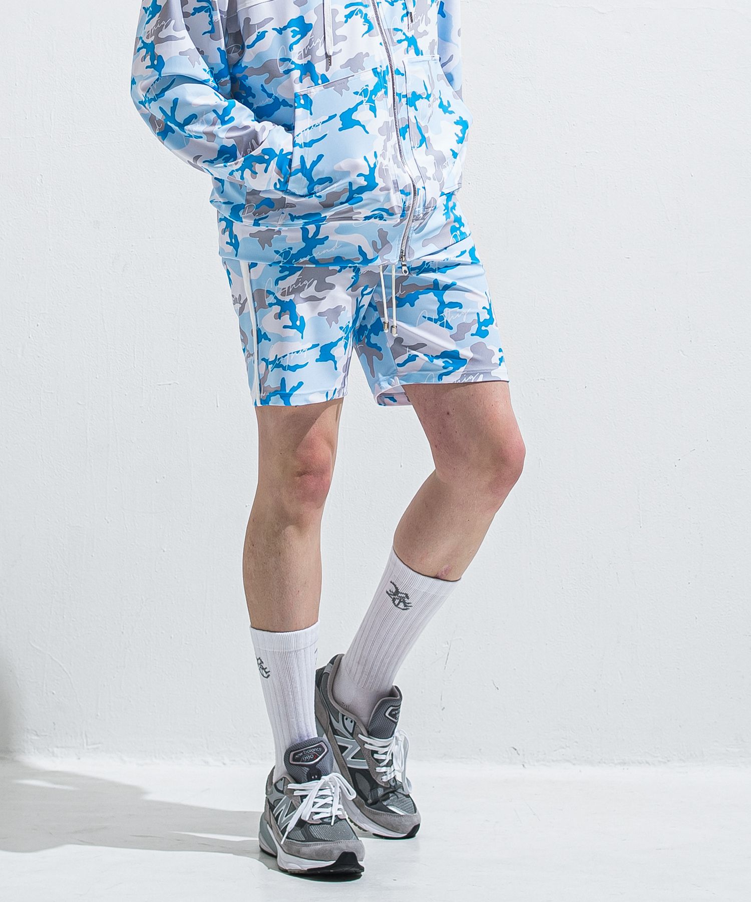 RUSH SHORTS / RC40-HP-002 / ラッシュガードショーツ / カモフラサックス (5月下旬入荷予定)