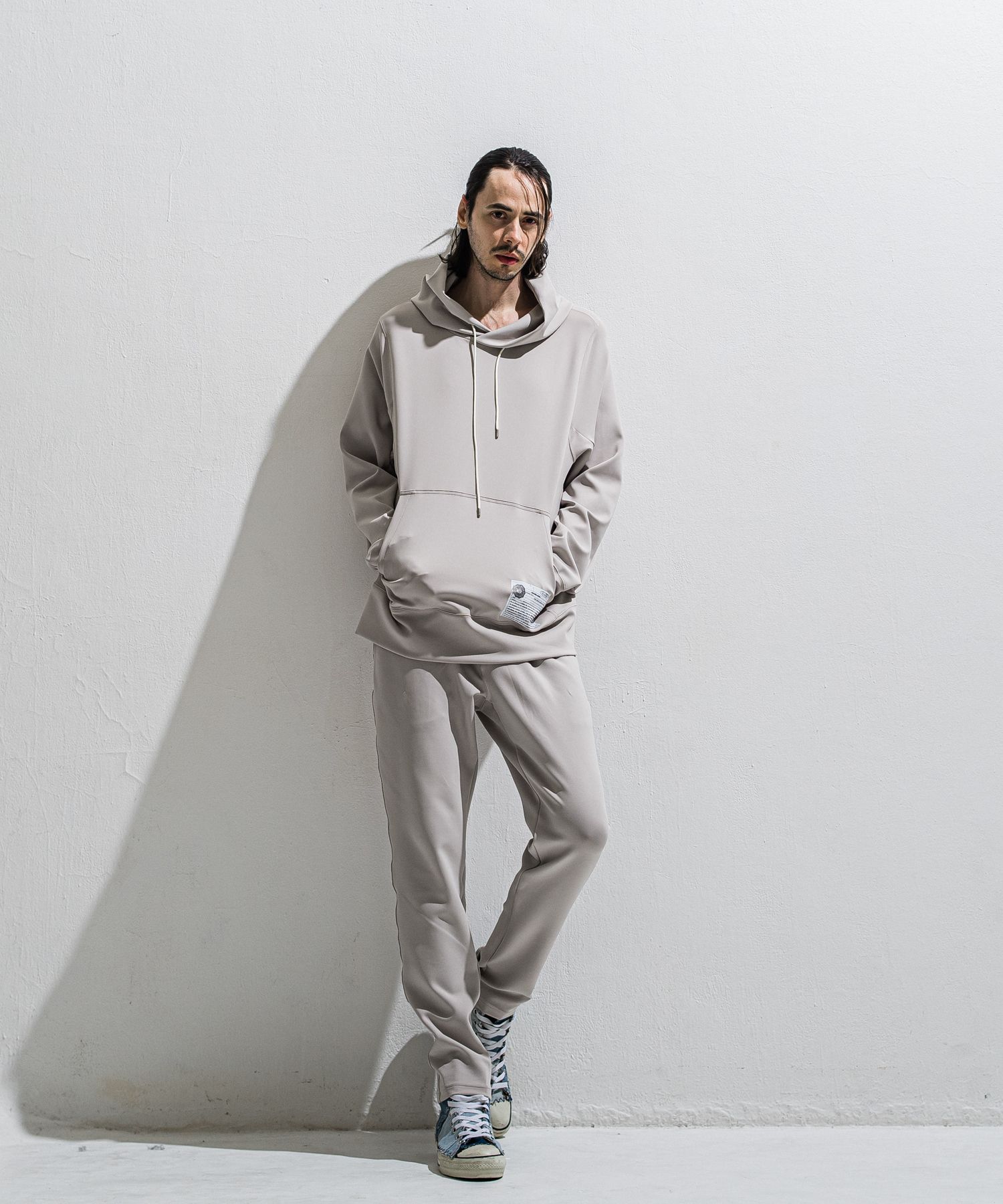 GAVIRIA DB EASY PANTS / DP1-ST-002 / ダンボールジャージイージーパンツ / グレージュ (3月中旬入荷予定)