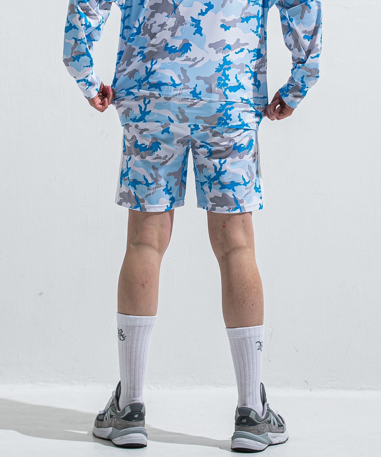 RUSH SHORTS / RC40-HP-002 / ラッシュガードショーツ / カモフラサックス (5月下旬入荷予定)