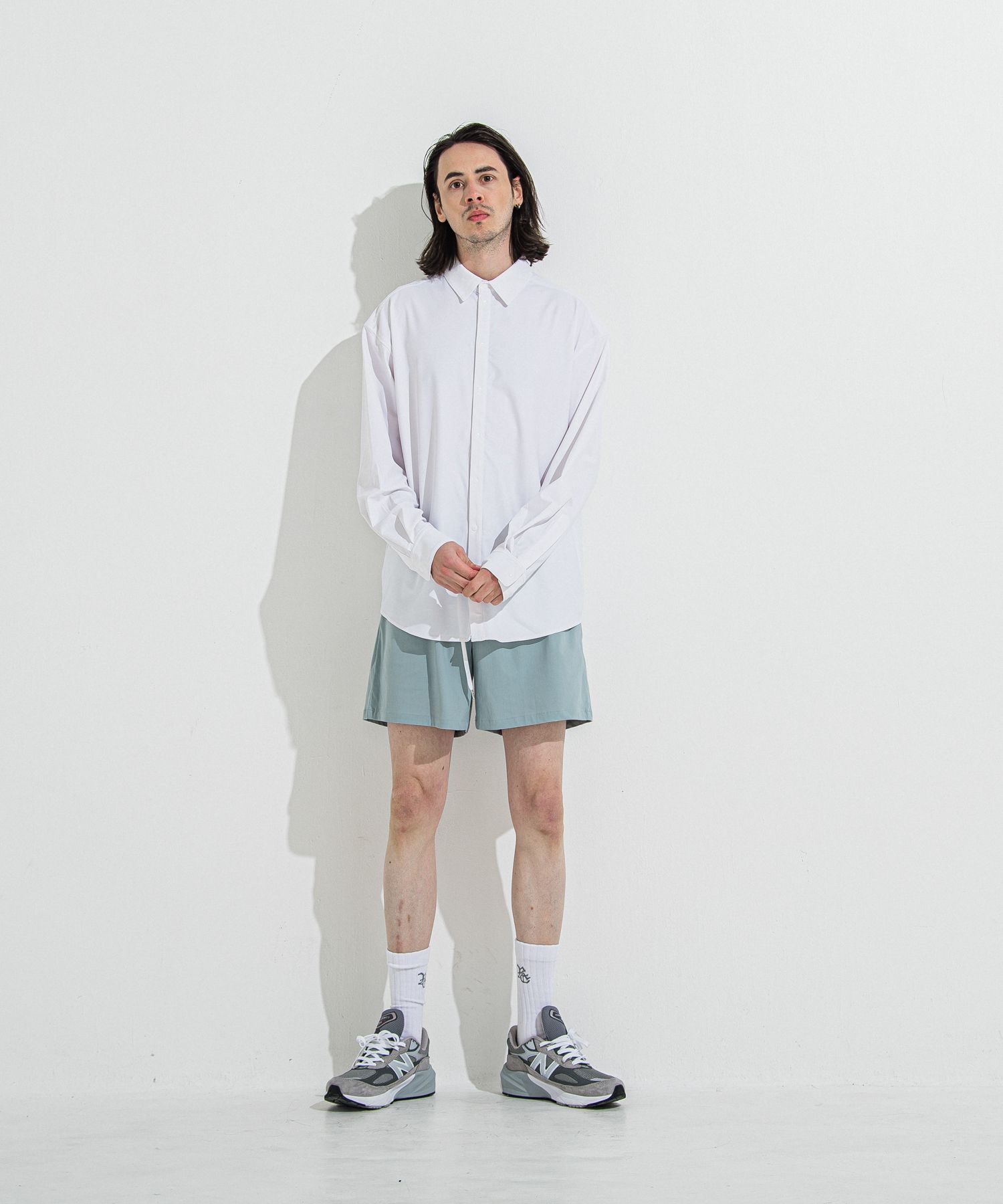 TV NYLON SHORTS / RC32-HP-004 / リラックスナイロンショーツ / アクア