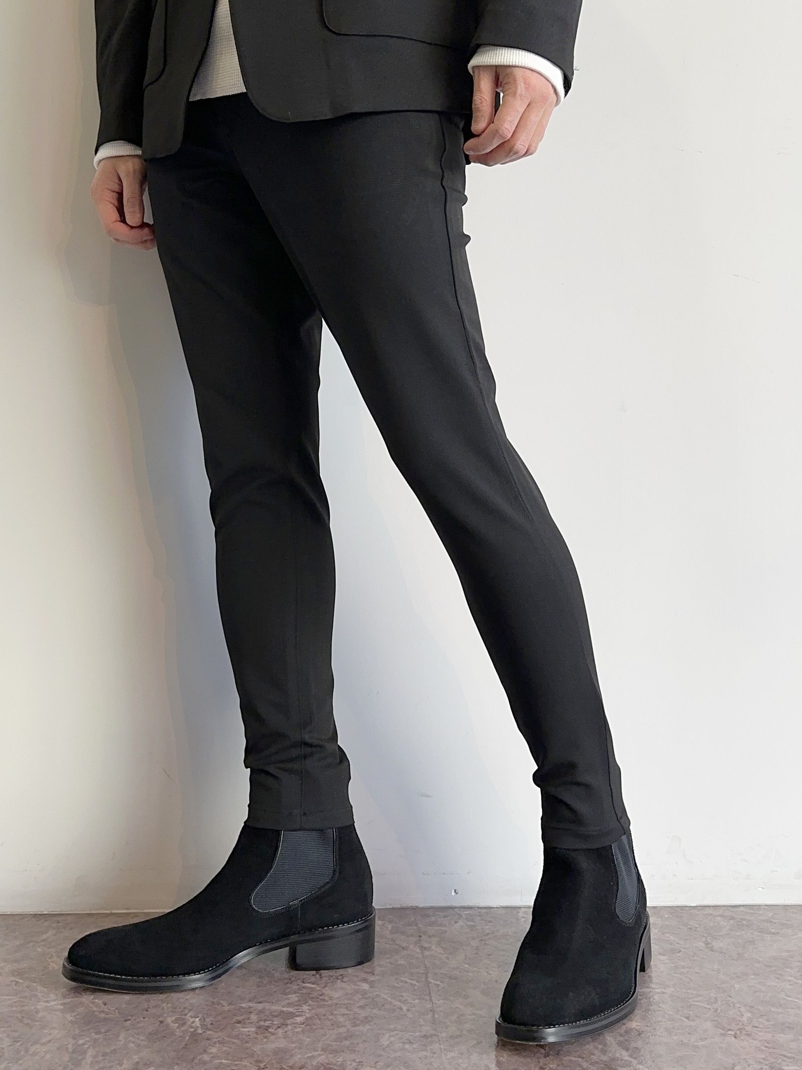 PAT TIGHT EASY PANTS / RC31-ST-037 / ベルト付きイージーパンツ / ブラック