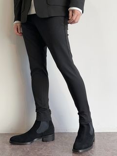 PAT TIGHT EASY PANTS / RC31-ST-037 / ベルト付きイージーパンツ / ブラック