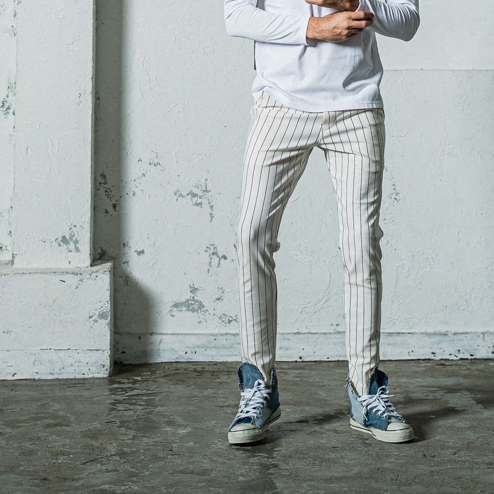 CHRIS EASY PANTS / RC35-ST-016 / イージーパンツ / ホワイトストライプ