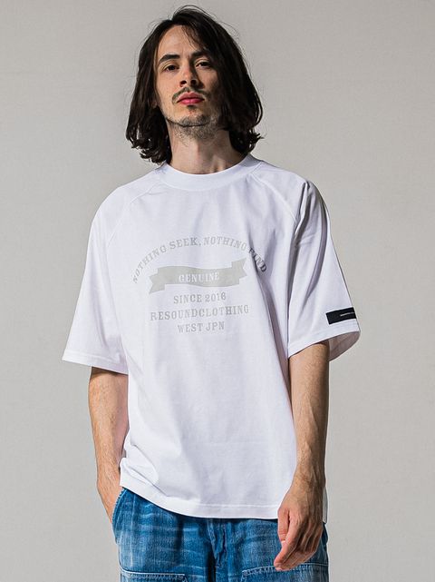 COLLEGE RAGLAN OVER TEE / RC39-T-002 / カレッジロゴラグランビッグTシャツ / ホワイト (4月上旬入荷予定)