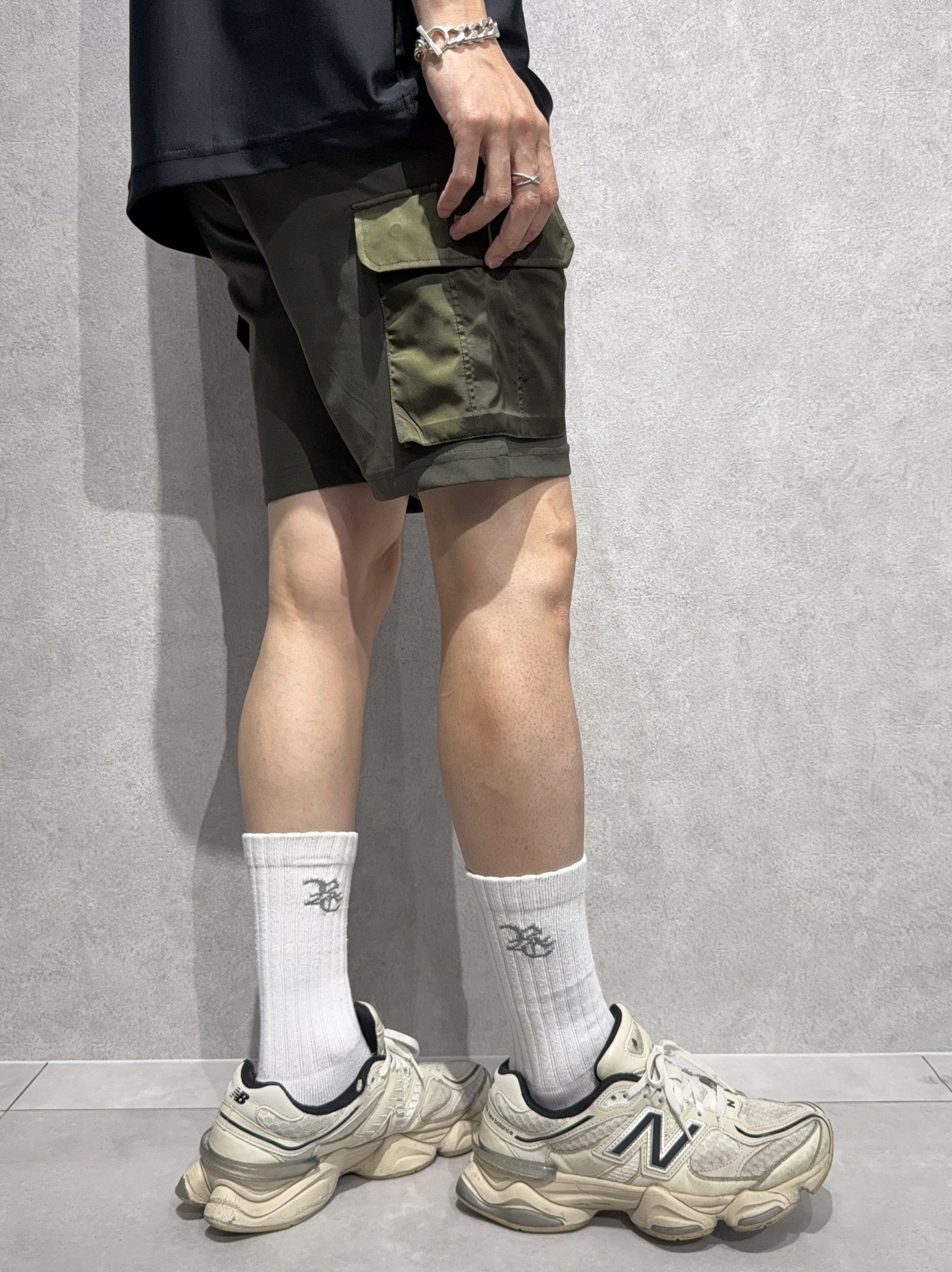 DARRELL CARGO SHORTS / RC36-HP-005 / ナイロンカーゴショーツ / カーキ