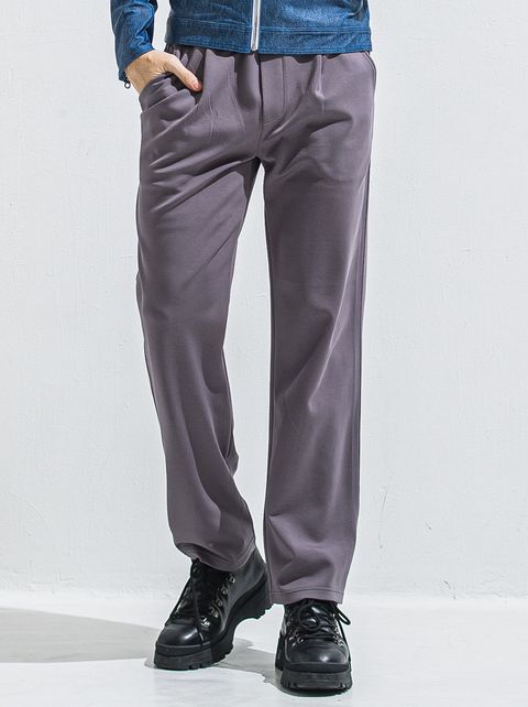 SEMI WIDE TUCK PANTS / RC40-ST-016WT / セミワイドタックパンツ / ダンボールチャコール (4月中旬入荷予定)