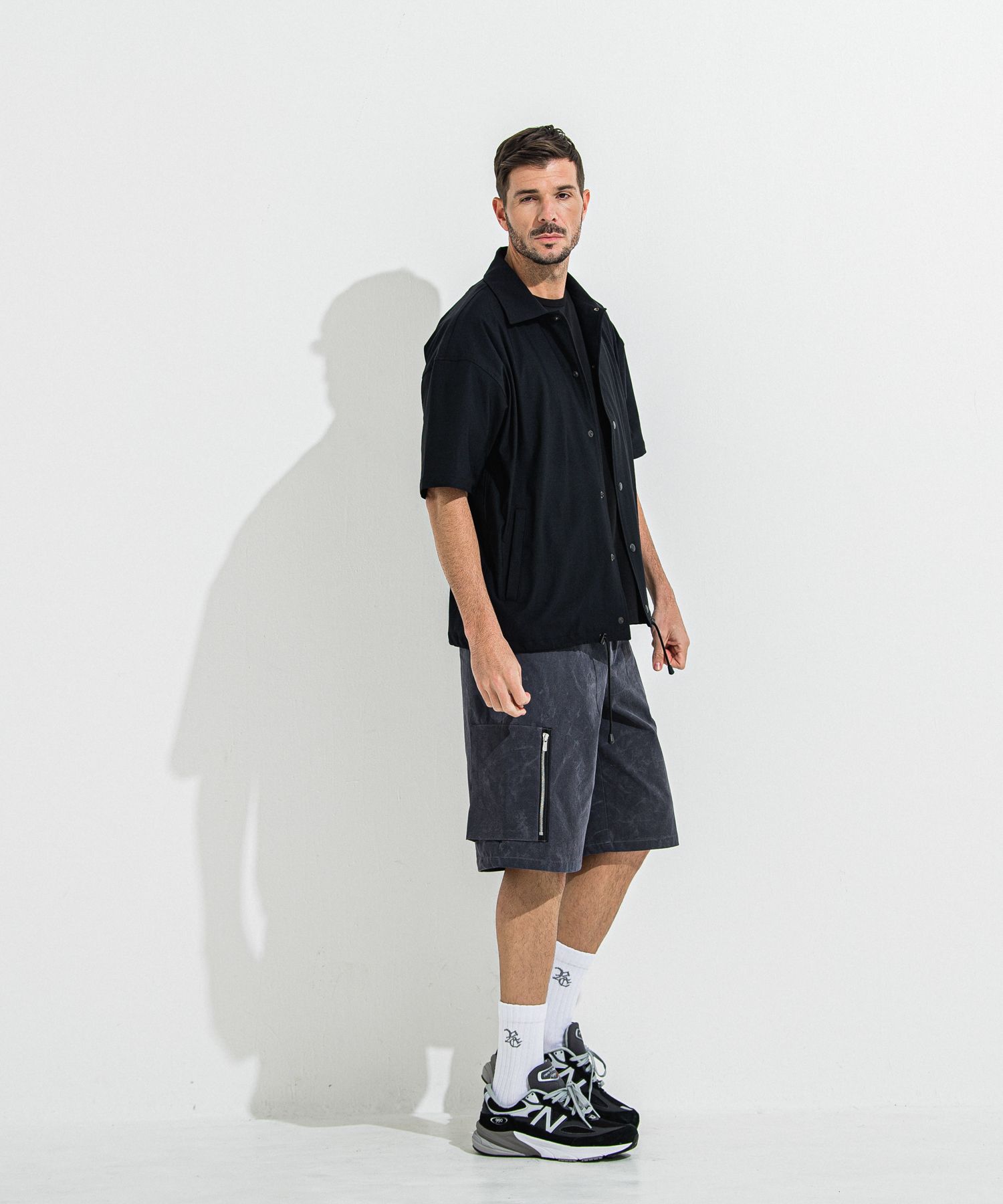 DAVID CARGO HALF PANTS / RC36-HP-007 / ミリタリーカーゴハーフパンツ / ヴィンテージブラック