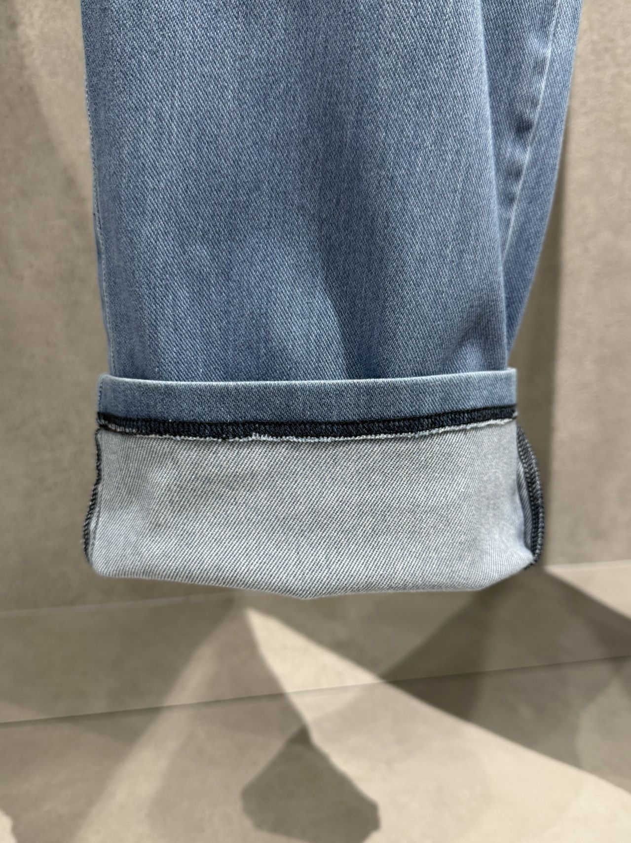 DENIM JERSEY WIDE PT / RC41-ST-016WTD / ライトオンスデニムジャージセミワイドパンツ / ライトインディゴ