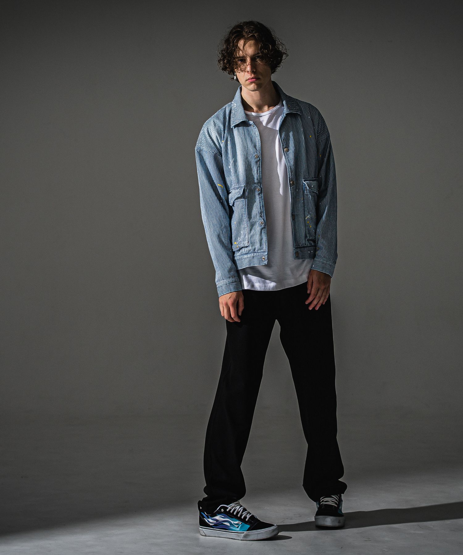 SEMI WIDE TUCK PANTS / RC41-ST-016WT / セミワイドタックパンツ / ブリスターブラック (7月下旬入荷予定)