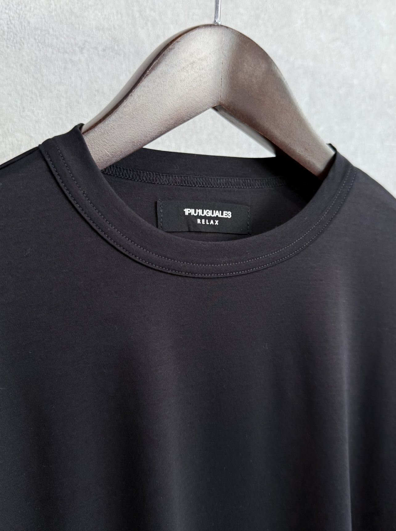 ダブルシルケットロールアップボックスTシャツ / ust-26070 / ブラック