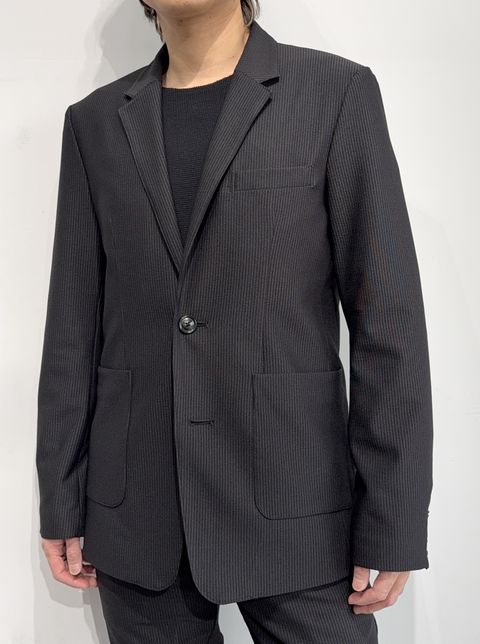 GARY JACKET / RC35-JK-001 / タイトフィットテーラードジャケット / シアサッカーブラック