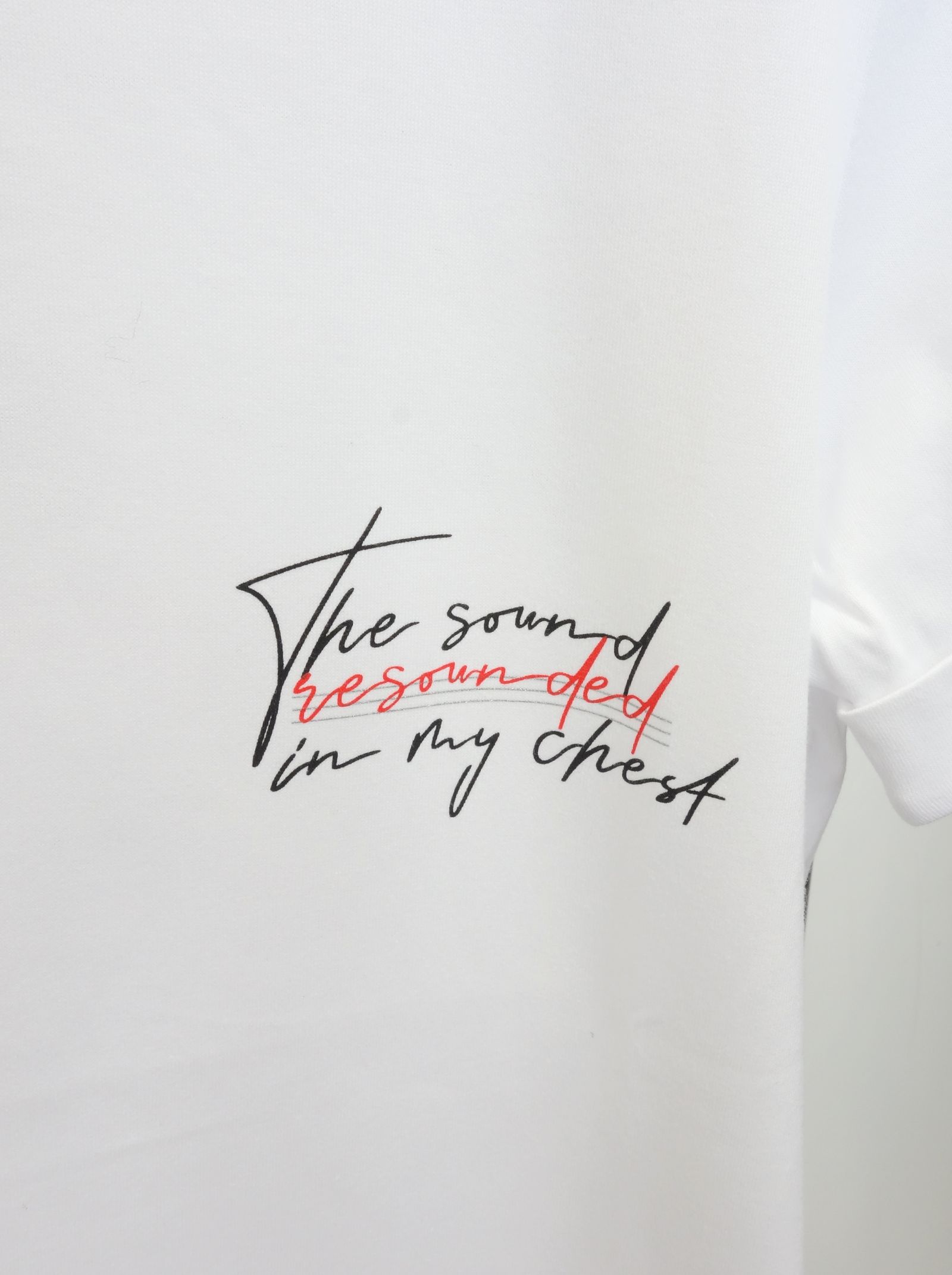 MESSAGE CHEST ROLL UP JERSEY TEE / RC20-T-003 / バックプリントTシャツ