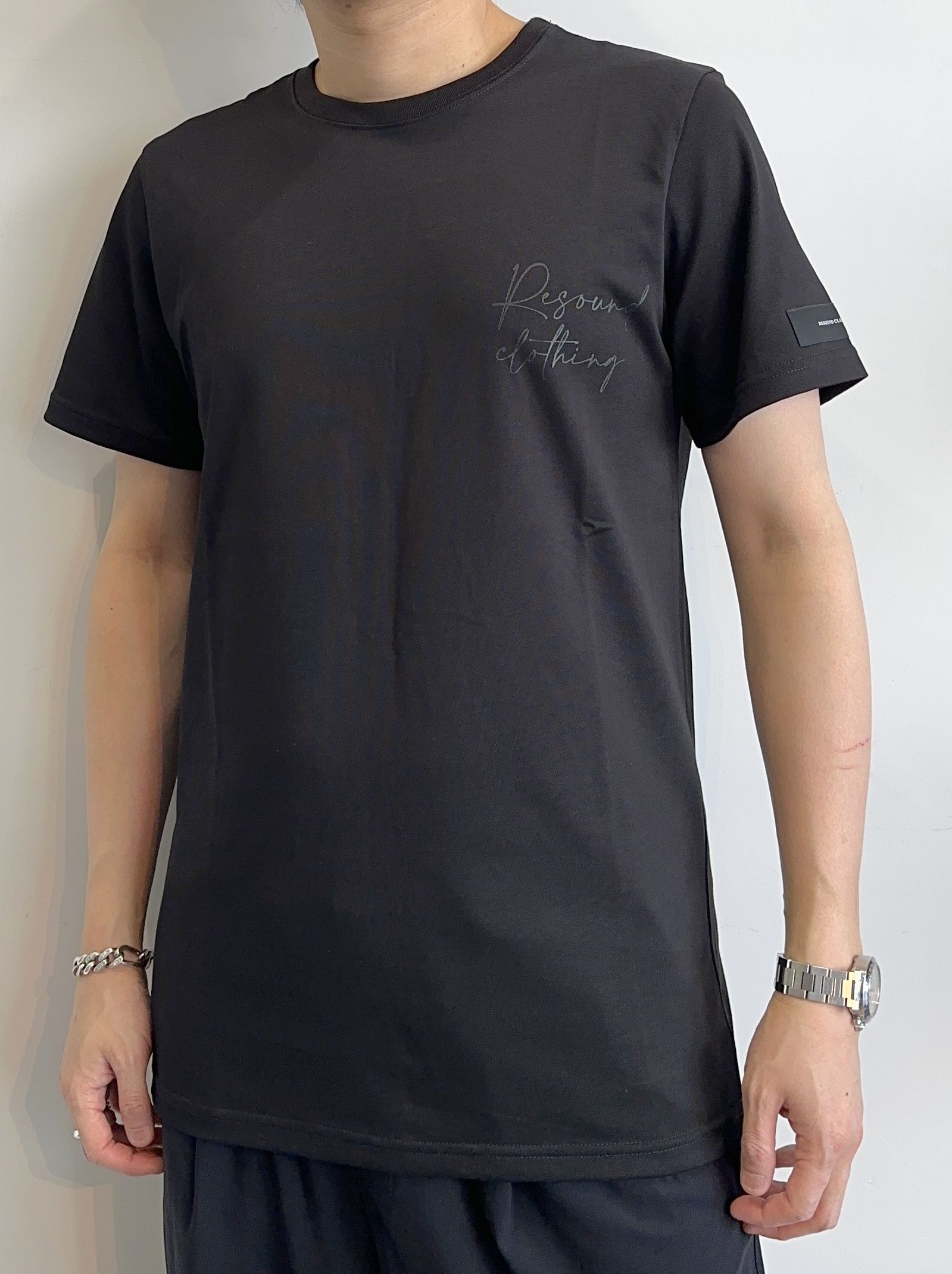 ICON BASIC TEE / RC32-T-001 / バックロゴTシャツ / ブラック×ブラック