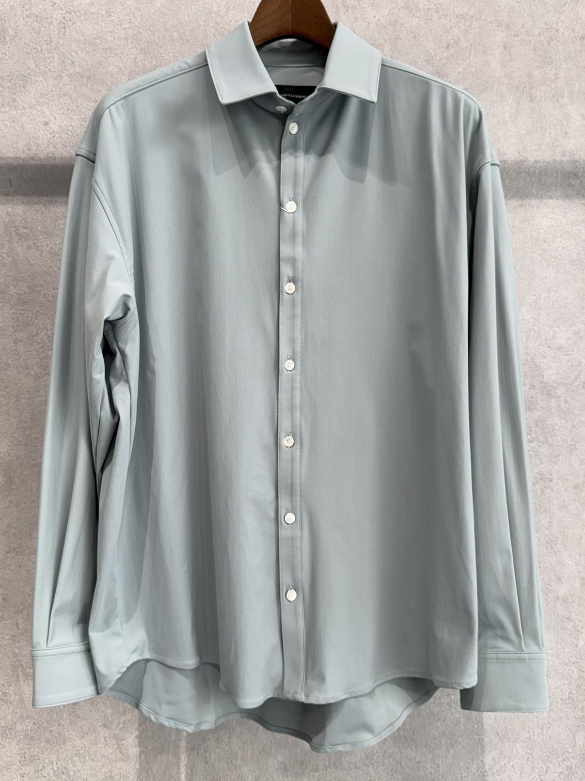 NYLON JACK SHIRTS / RC39-SH-001 / オーバーサイズナイロンシャツ / アクア