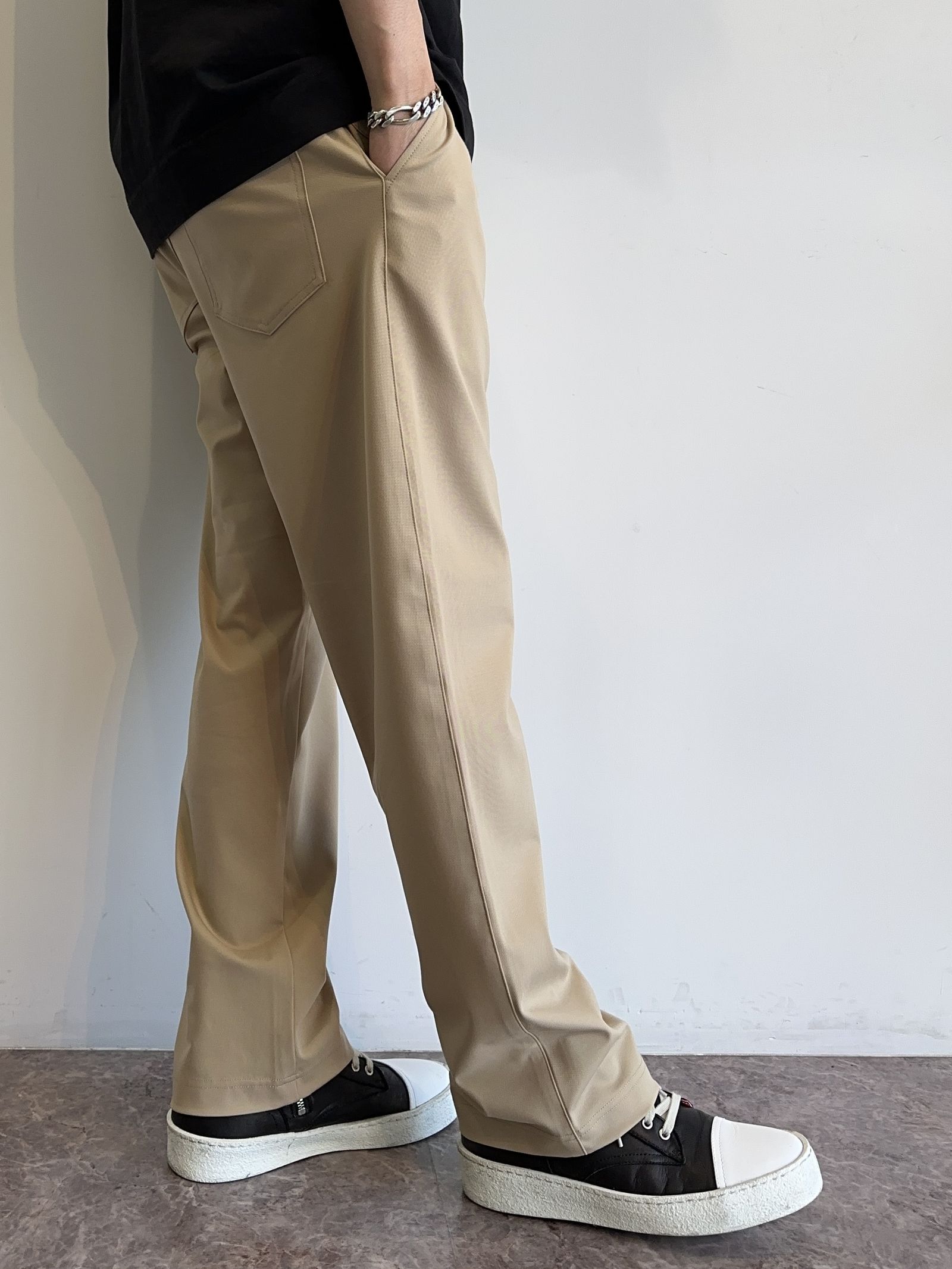 CHRIS EASY WIDE TUCK PANTS / RC32-ST-016WT / ワイドタックパンツ / ベージュ