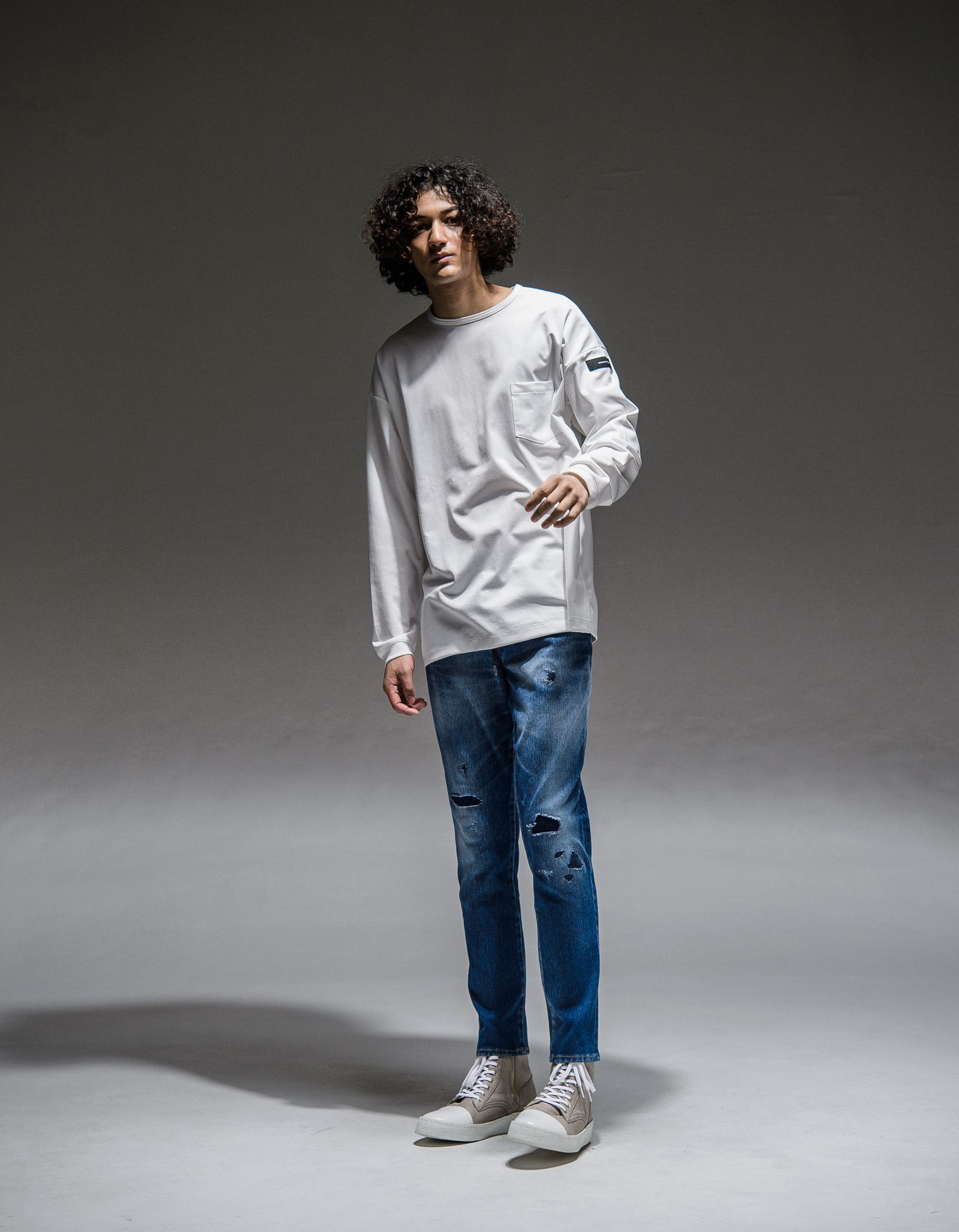 DOUBLE LOOSE POCKET LONG TEE / RC21-T-003 / ロングスリーブTシャツ