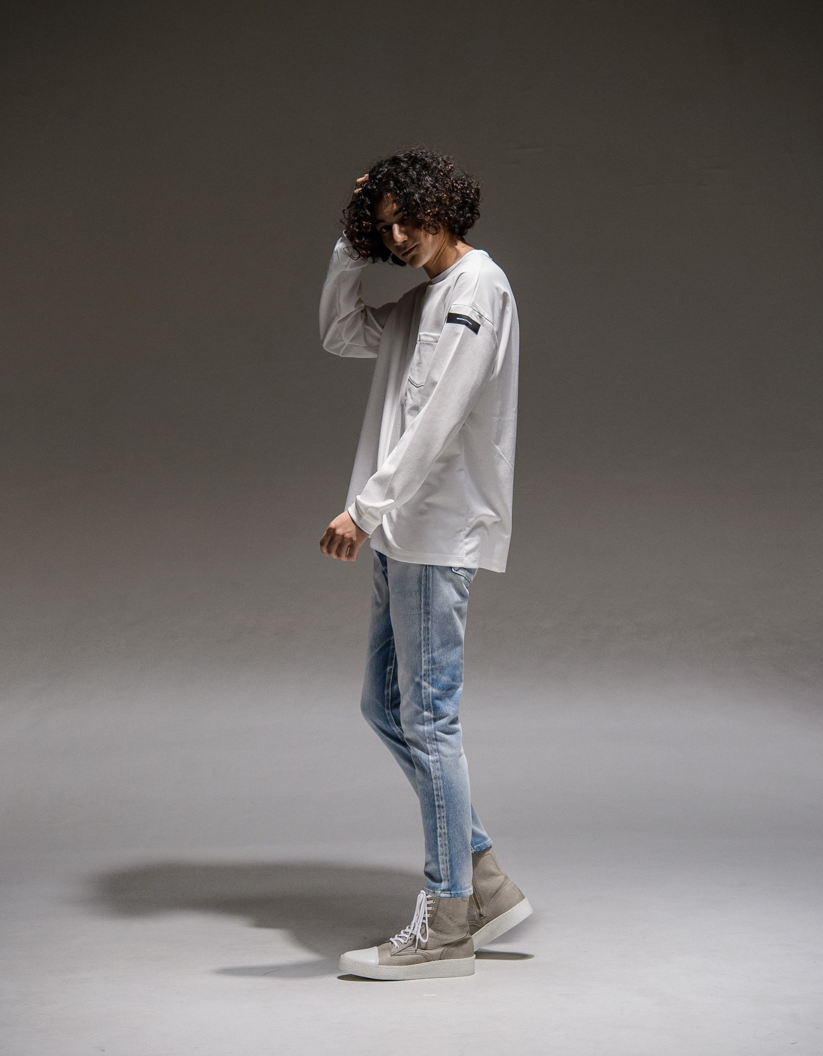 DOUBLE LOOSE POCKET LONG TEE / RC21-T-003 / ロングスリーブTシャツ