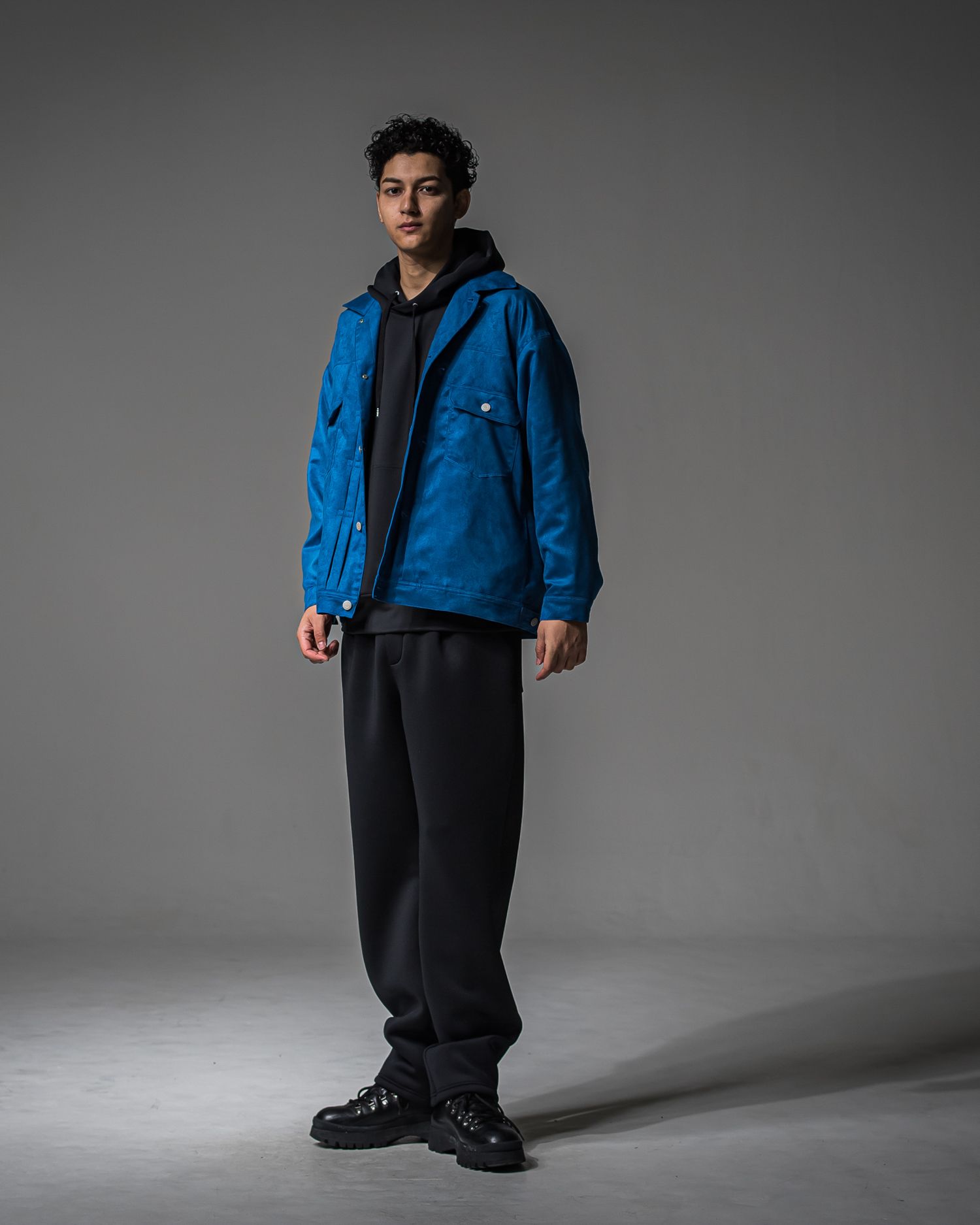 BACK ID LOOSE HOODIE / RC37-C-006 / バックロゴパーカー / ブラック (9月中旬入荷予定)