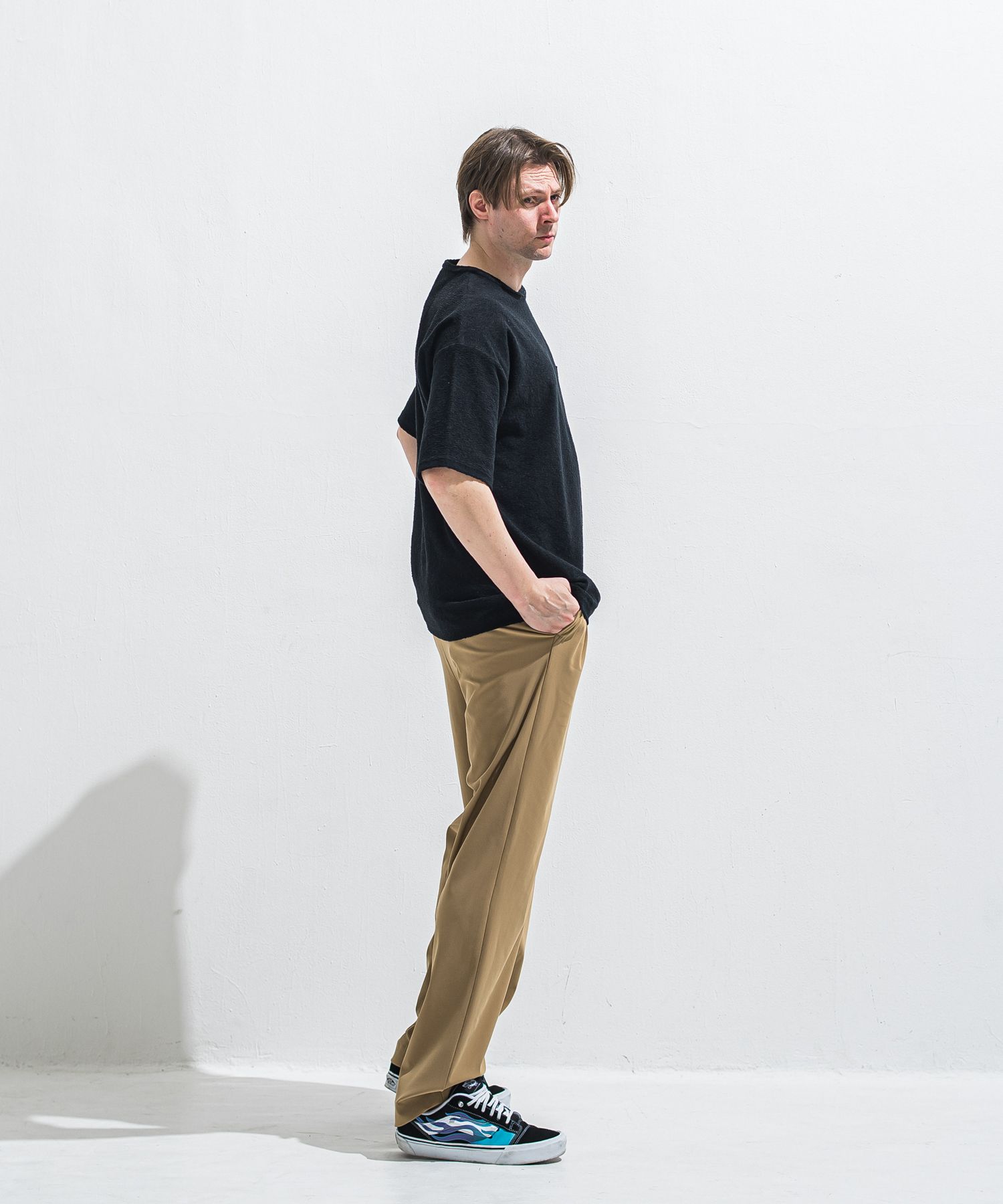 BEN PANTS / RC40-ST-038 / スーパーワイドパンツ / ブラウン (5月中旬入荷予定)