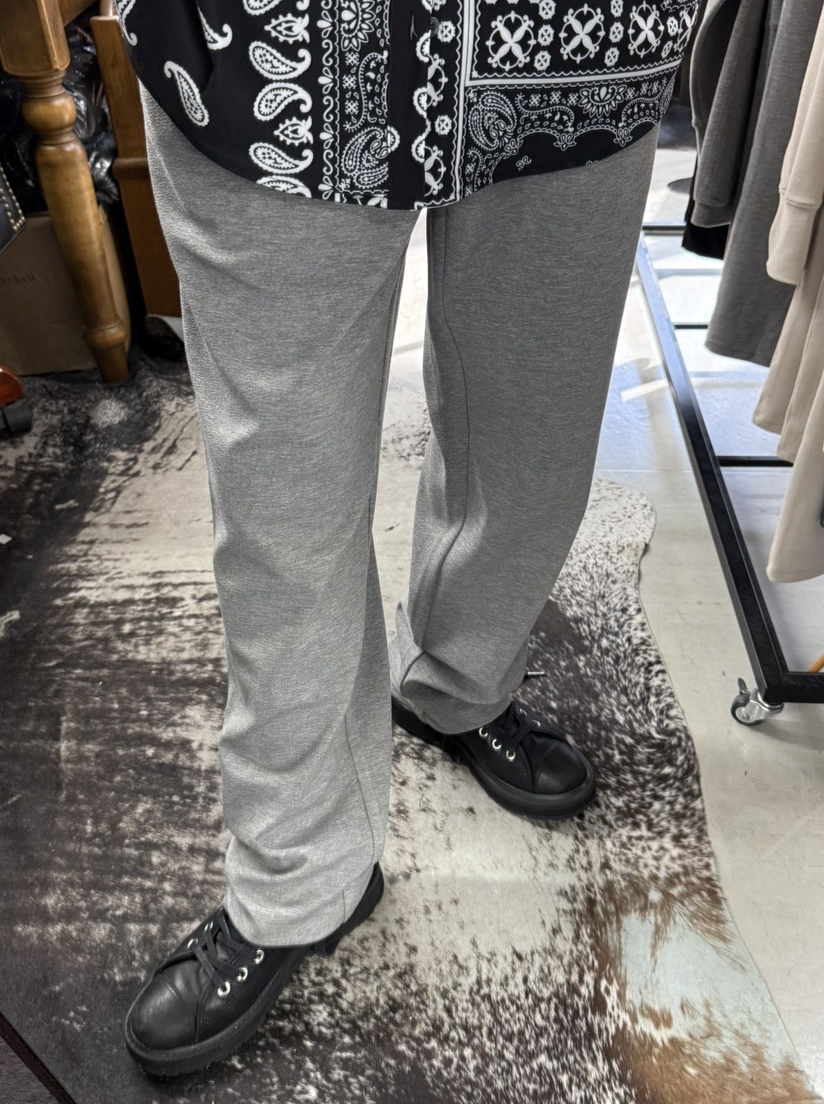 SEMI WIDE TUCK PANTS / RC41-ST-016WT / セミワイドタックパンツ / ブリスターグレー (7月下旬入荷予定)