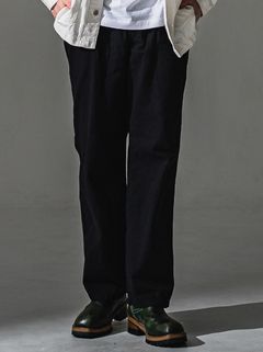 WK PT / RC41-ST-042 / ワンタックワークデニムパンツ / ブラック (8月中旬入荷予定)
