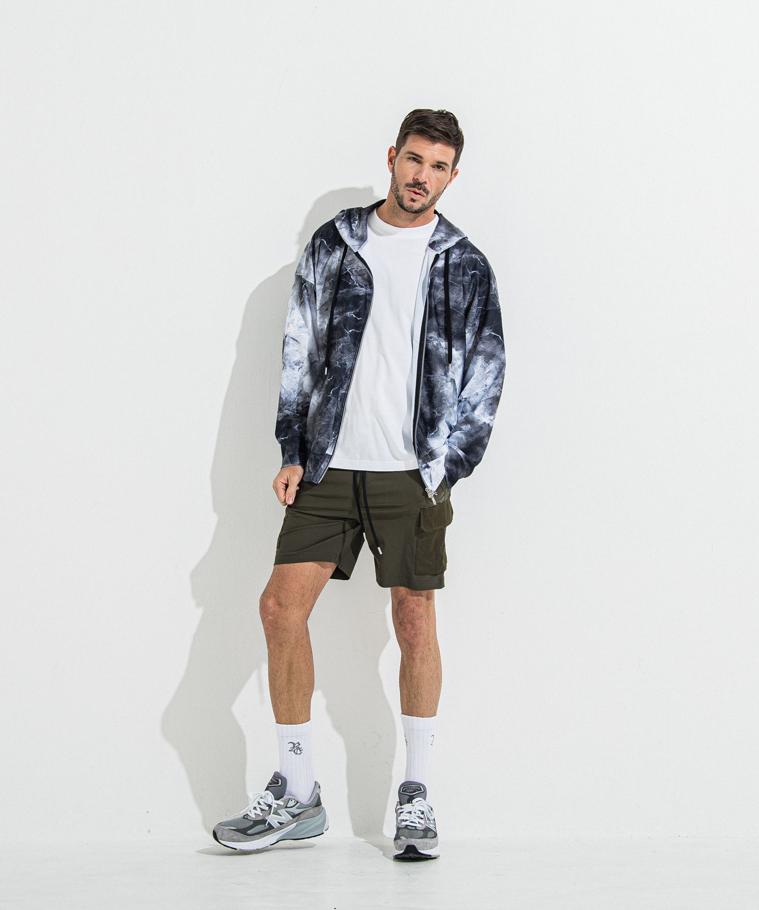 DARRELL CARGO SHORTS / RC36-HP-005 / ナイロンカーゴショーツ / カーキ