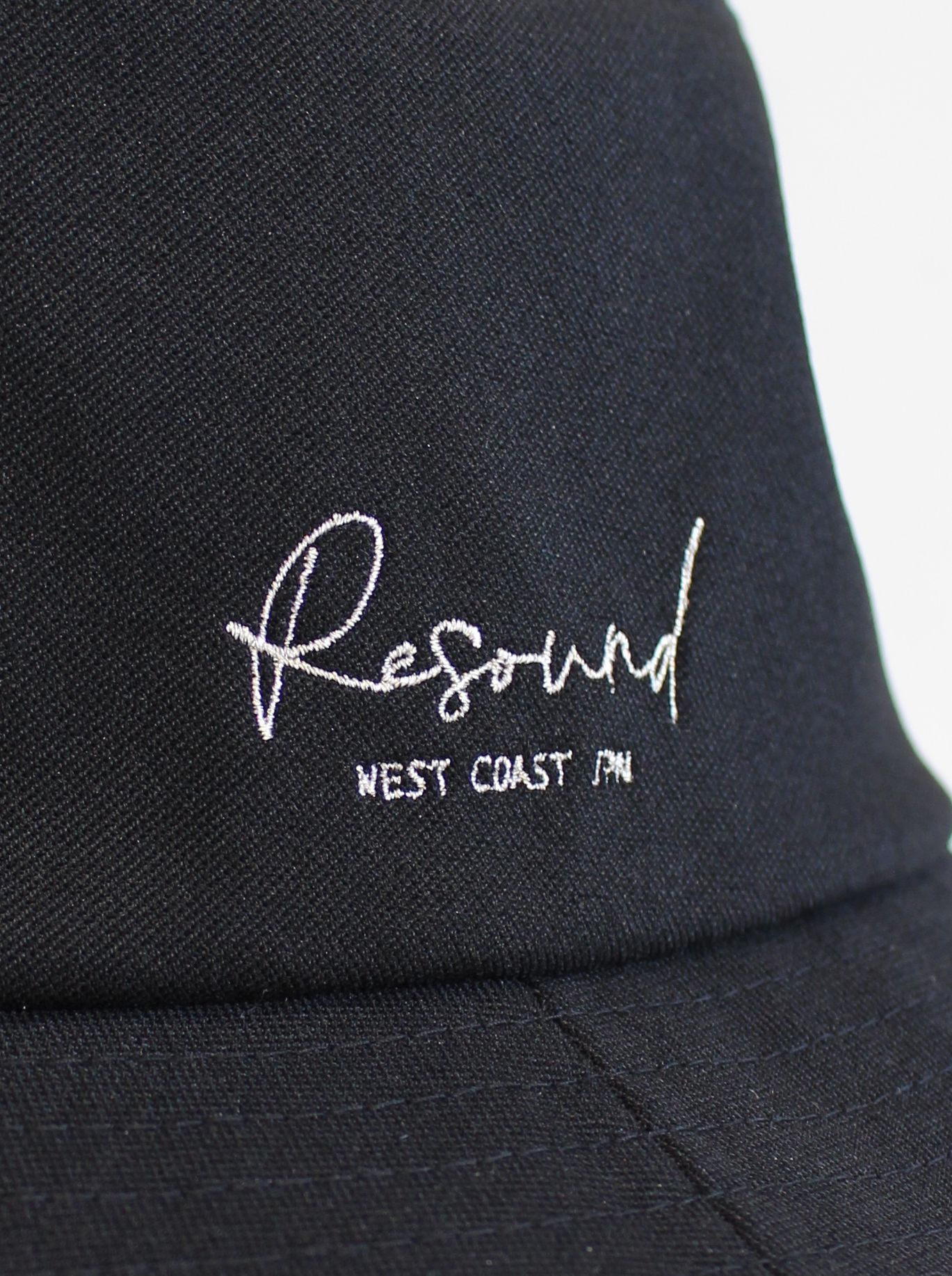 【LUKE別注】 BUCKET HAT / RC31-CAP-003LUKE / シルバー刺繍バケットハット / ブラック