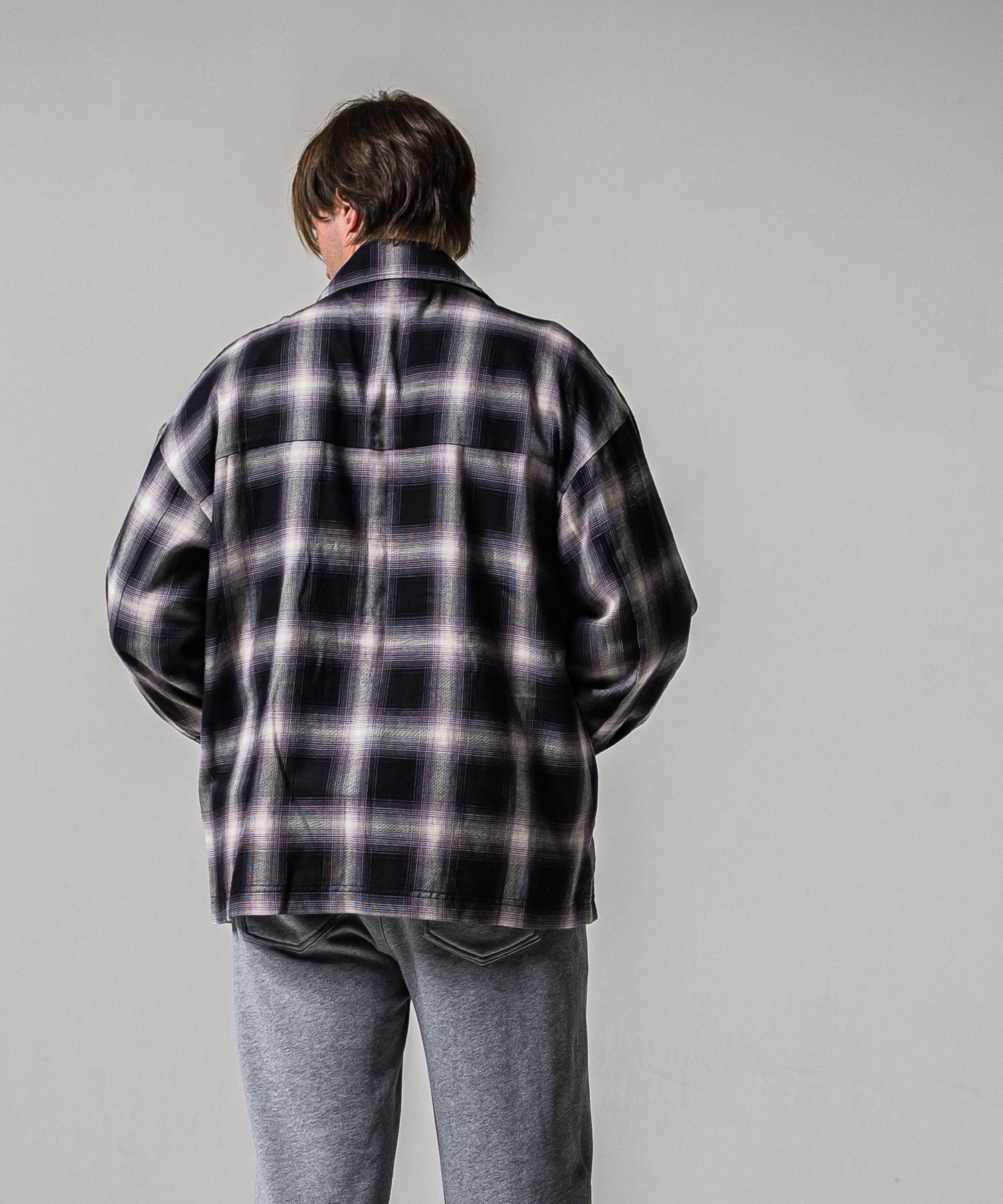 50S CHECK JK / RC39-JK-007C / チェックシャツジャケット / ブラック (2月中旬入荷予定)