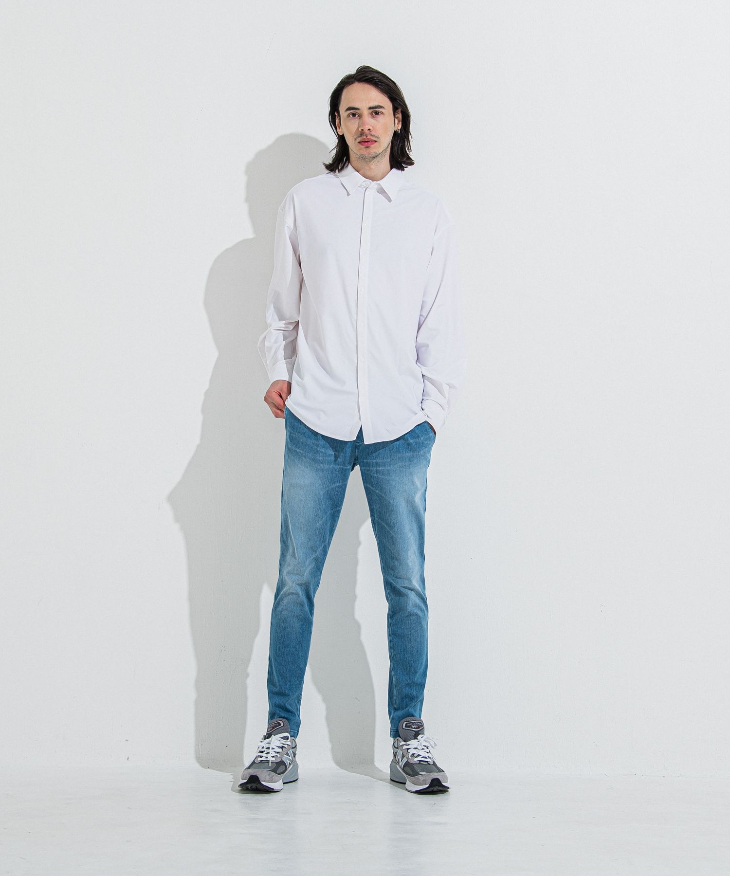 DENIM JERSEY CHRIS EASY TUCK PT / RC36-ST-016TD / ライトオンスデニムジャージイージータックパンツ / ライトインディゴ