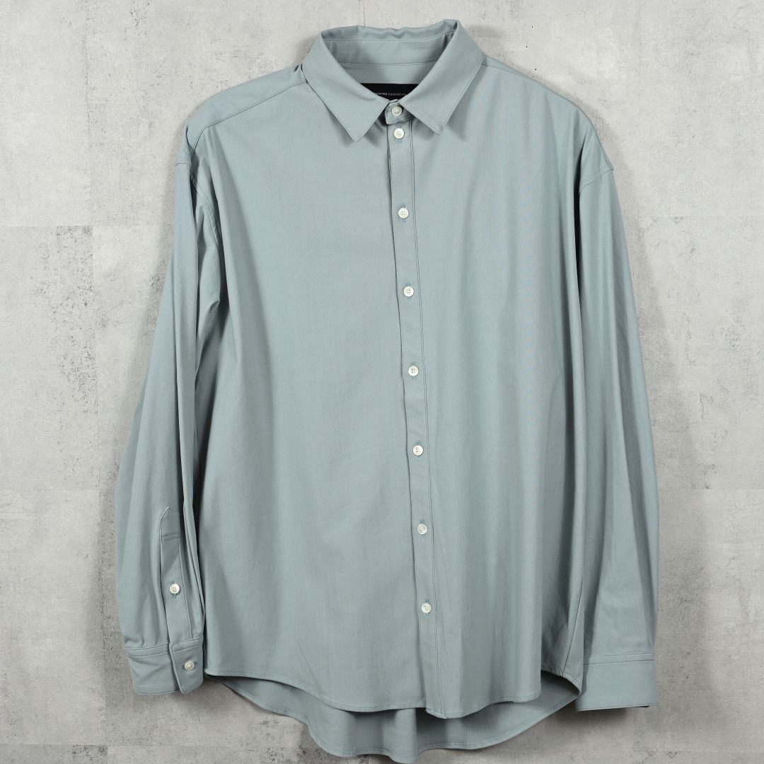 NYLON JACK SHIRTS / RC39-SH-001 / オーバーサイズナイロンシャツ / アクア (2月上旬入荷予定)