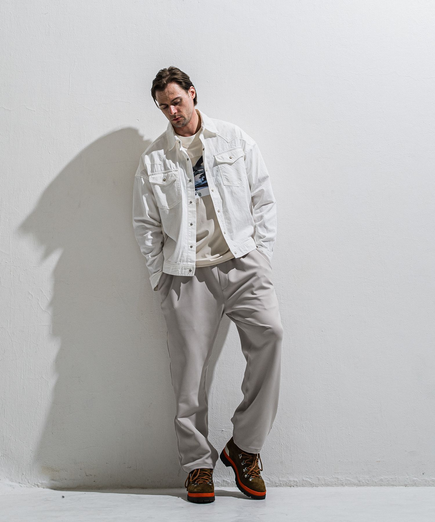 EMILIO DB WIDE PANTS / DP1-ST-003 / ダンボールジャージスーパーワイドパンツ / グレージュ (3月中旬入荷予定)