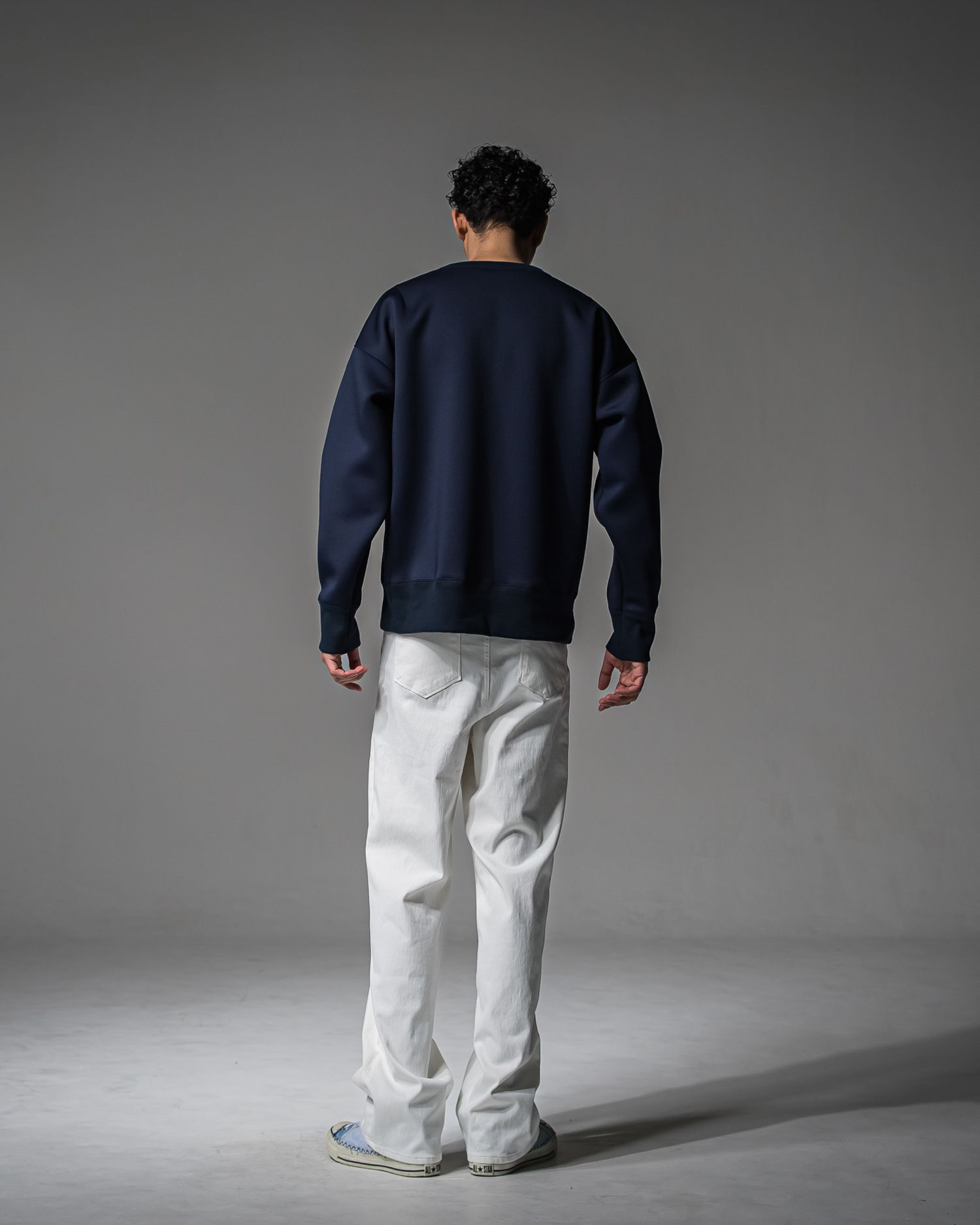 KING DENIM JERSEY / BASIC-ST-005 / デニムジャージ バギーワイドパンツ / ホワイト