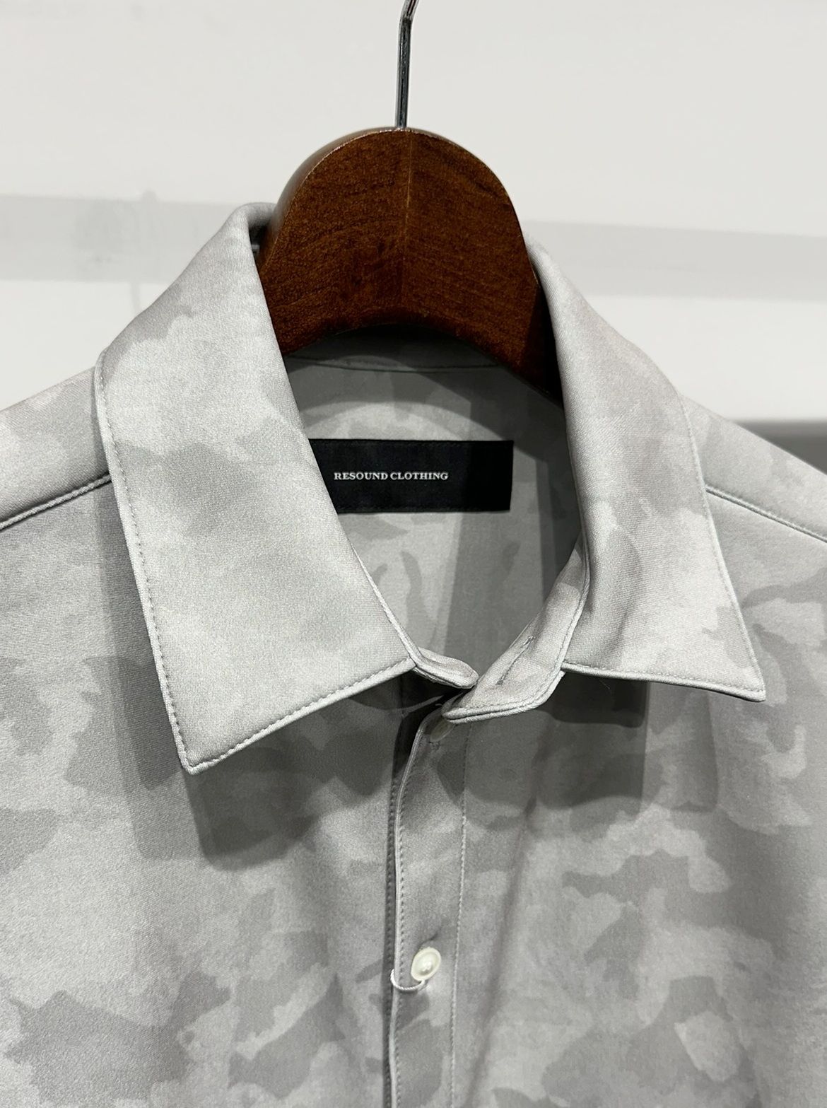 JERSEY JACK SHIRT / RC34-SH-001 / 裏起毛オーバーサイズシャツ / グレーカモフラ