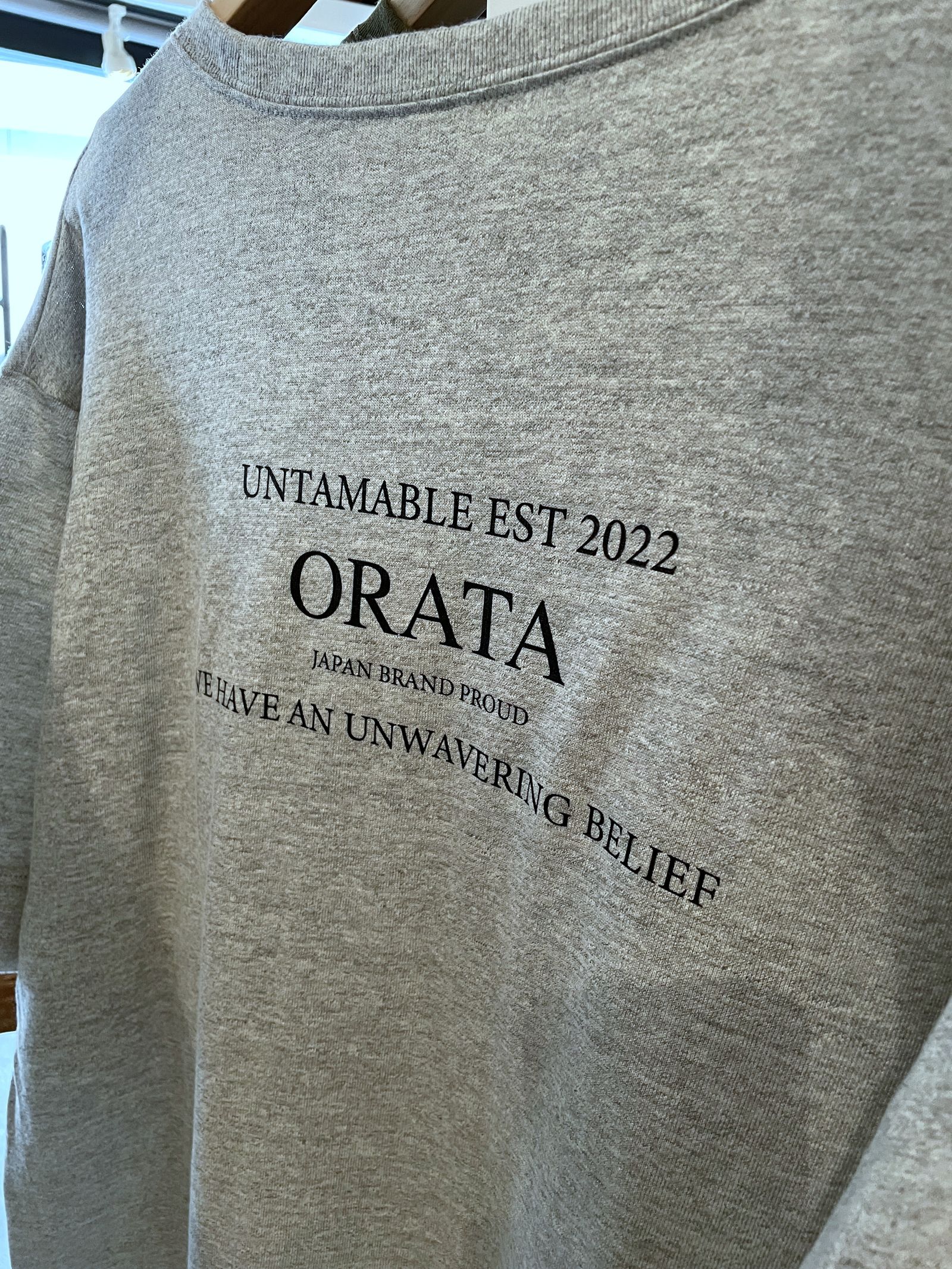 VINTAGE CREW T / OR1-T-003 / プリントTシャツ / グレー (1月中旬入荷予定)