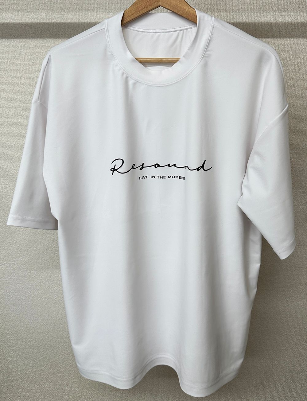 HANDWRITING RUSH OVER T / RC32-T-010 / ハンドライティングロゴラッシュガードビッグTシャツ / ホワイト